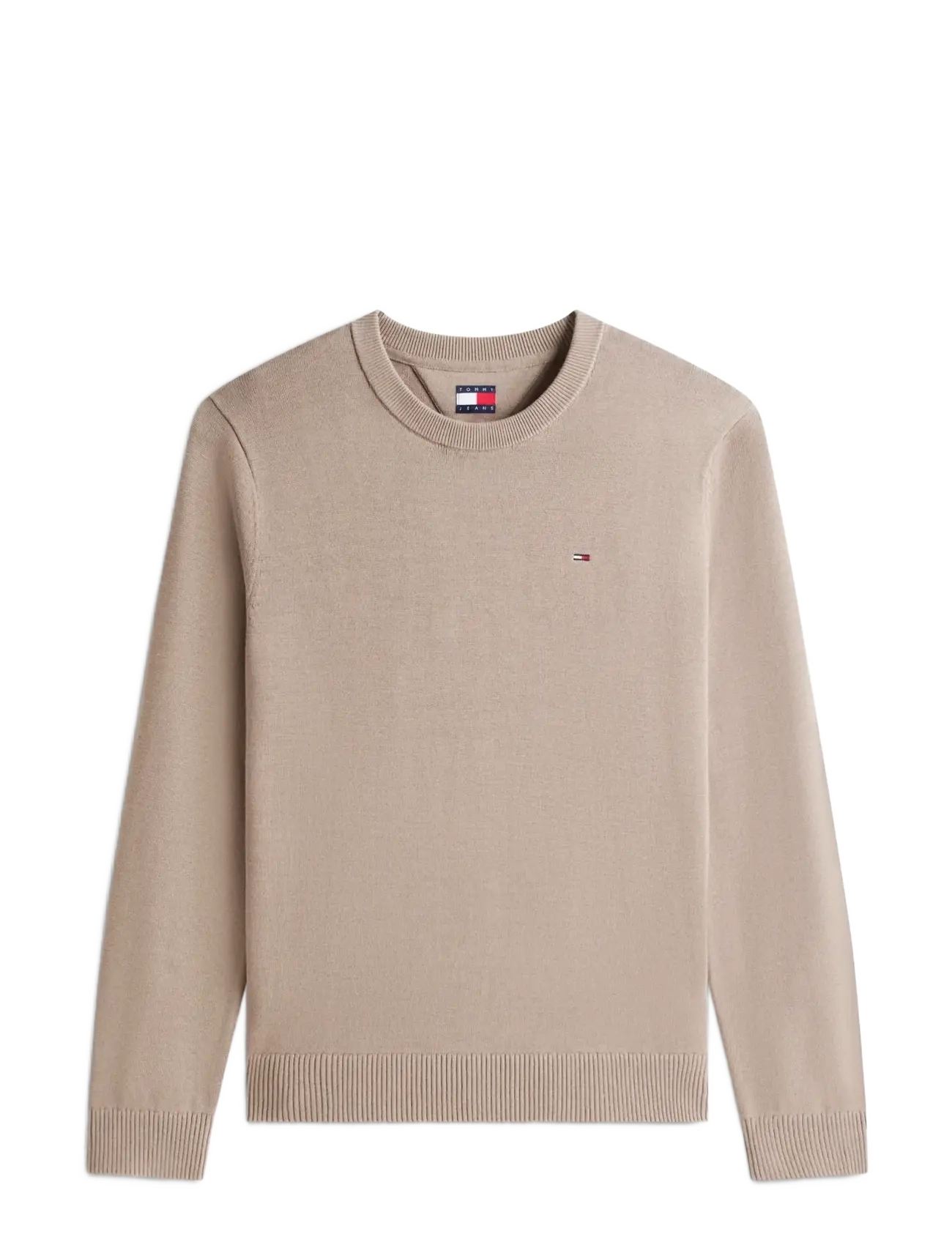 Tommy Jeans TJM SLIM ESS LIGHT SWEATER EXT - Strickmode - IVY MINK / beige