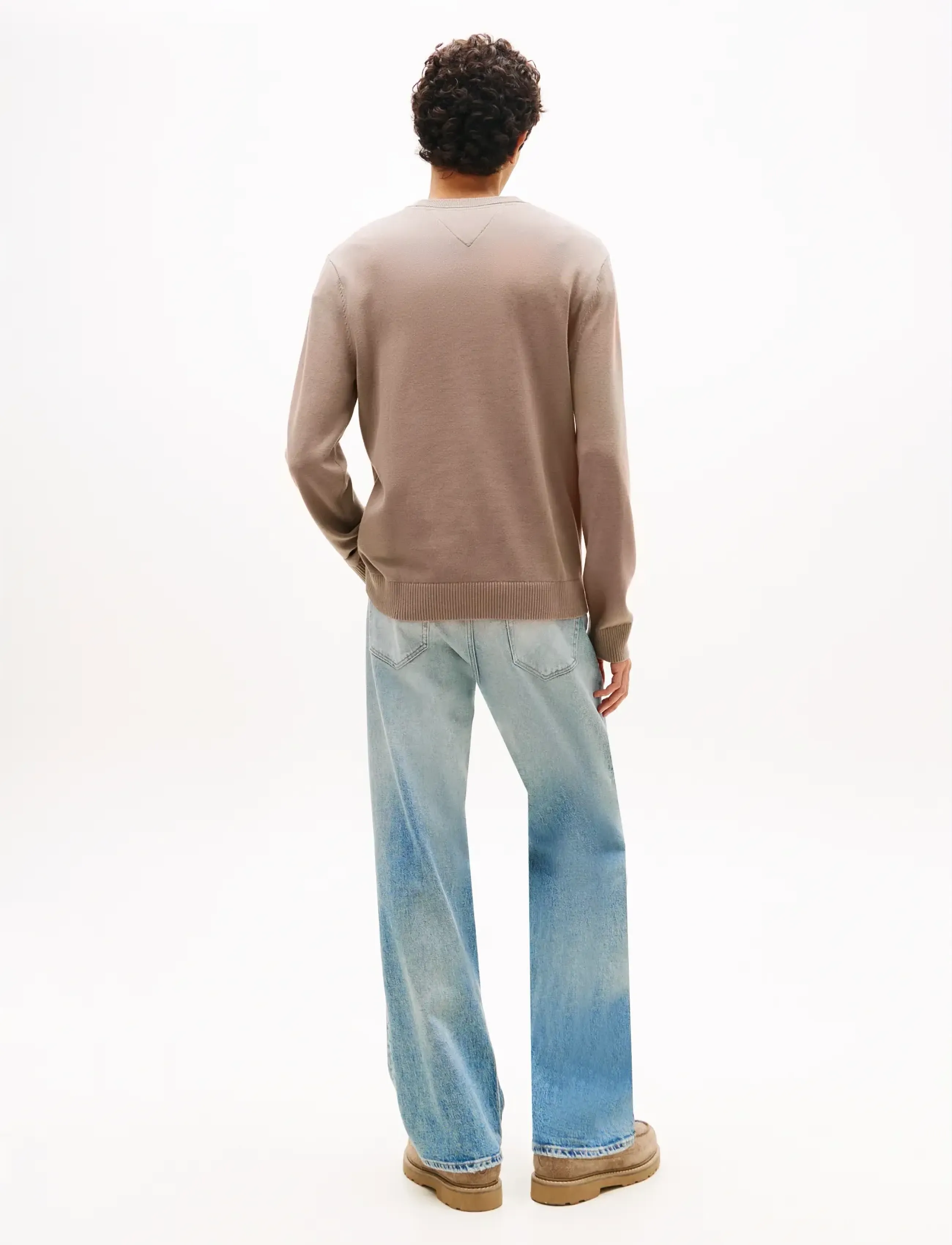 Tommy Jeans - TJM SLIM ESS LIGHT SWEATER EXT - rundhalsad - ivy mink - 2