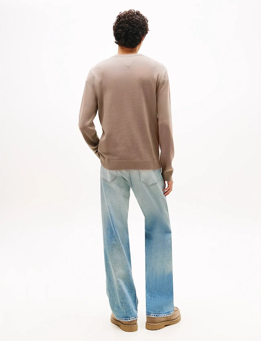 Tommy Jeans - TJM SLIM ESS LIGHT SWEATER EXT - megztiniai su apvalia apykakle - ivy mink - 2