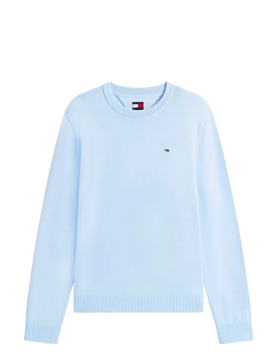 Tommy Jeans - TJM SLIM ESS LIGHT SWEATER EXT - rundhalsad - sweet blue - 1