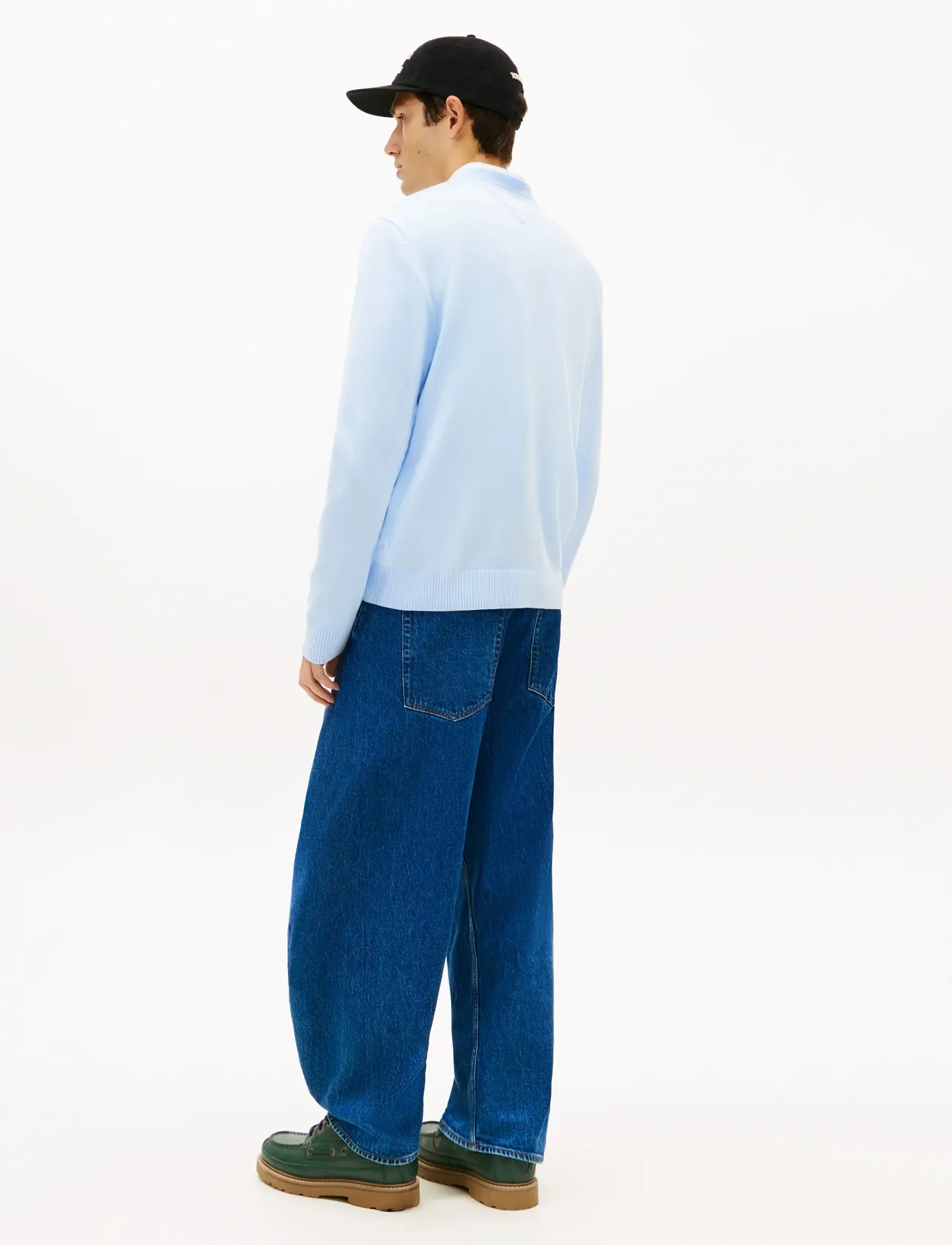 Tommy Jeans - TJM SLIM ESS LIGHT SWEATER EXT - rund hals - sweet blue - 2
