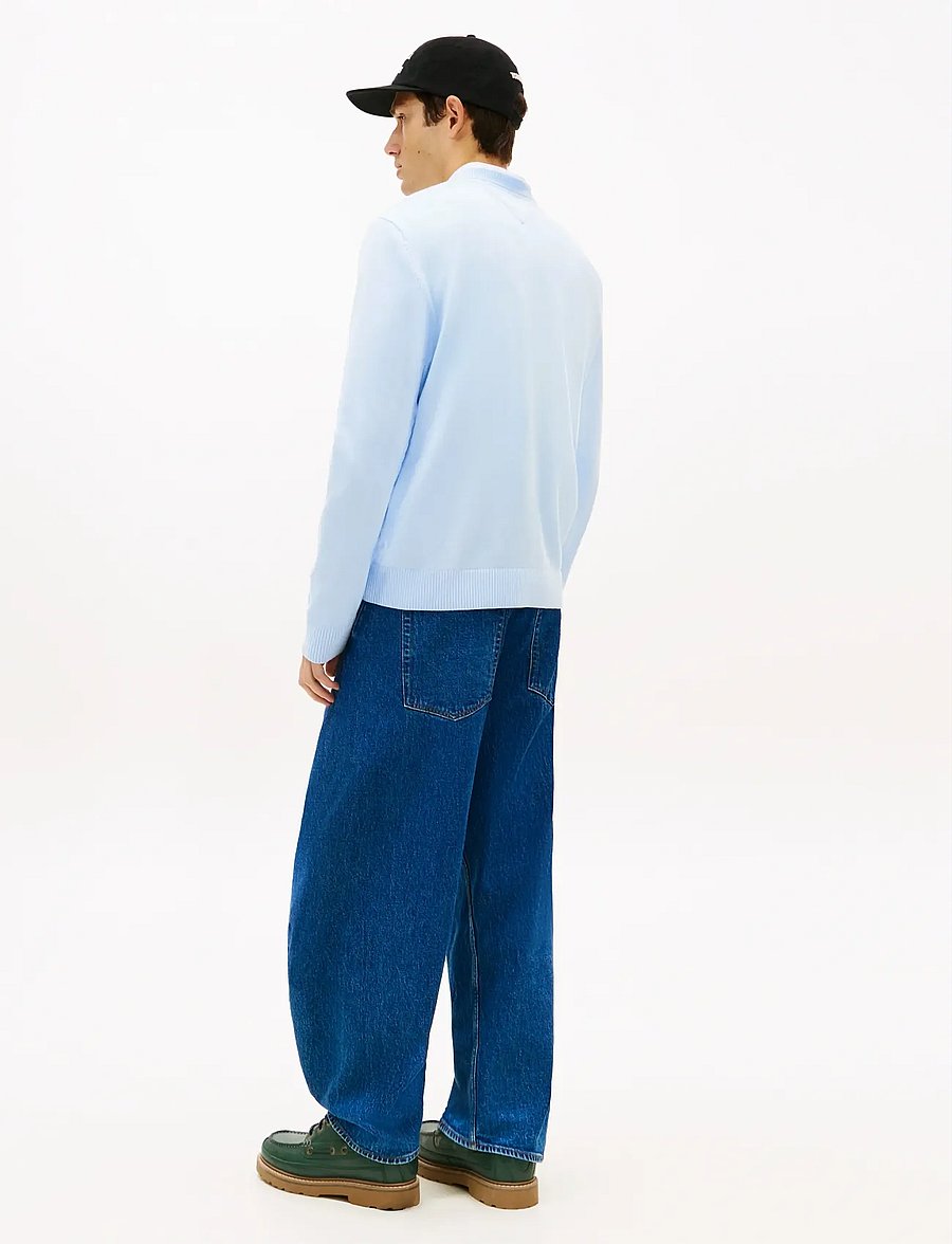 Tommy Jeans - TJM SLIM ESS LIGHT SWEATER EXT - rundhalsad - sweet blue - 2