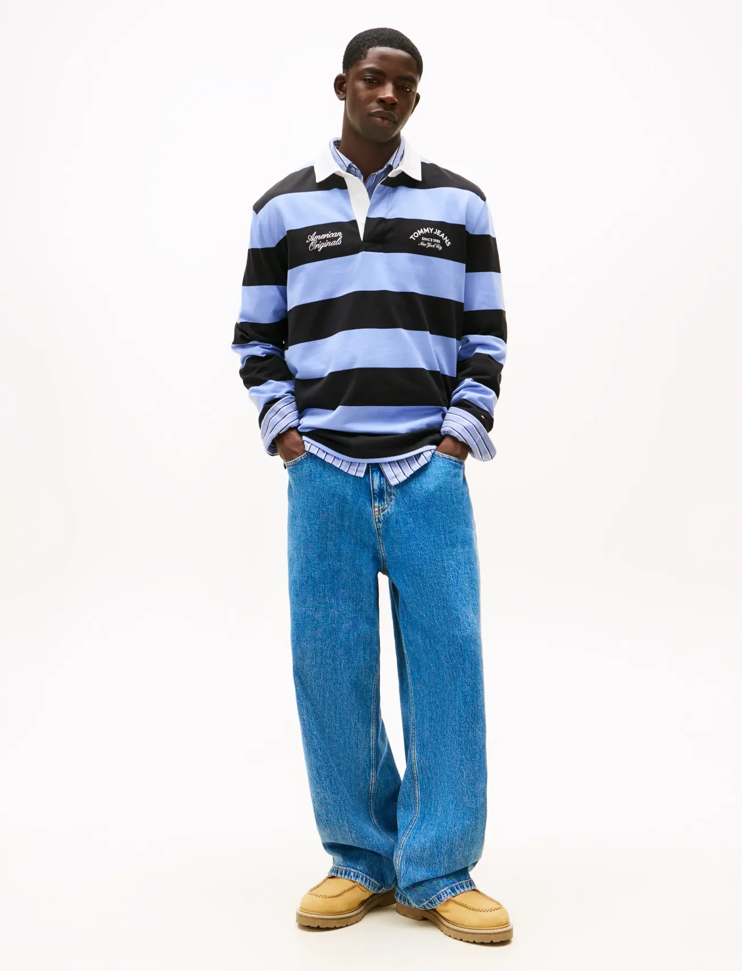 Tommy Jeans - THEO BAGGY TURN UP AI4136 - loose jeans - denim medium - 2
