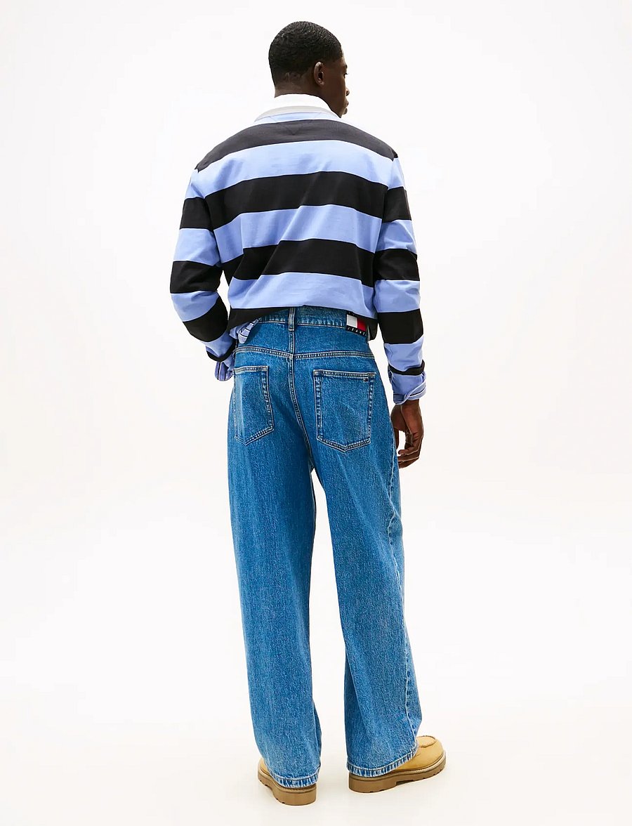 Tommy Jeans - THEO BAGGY TURN UP AI4136 - alt laienevad teksad - denim medium - 3