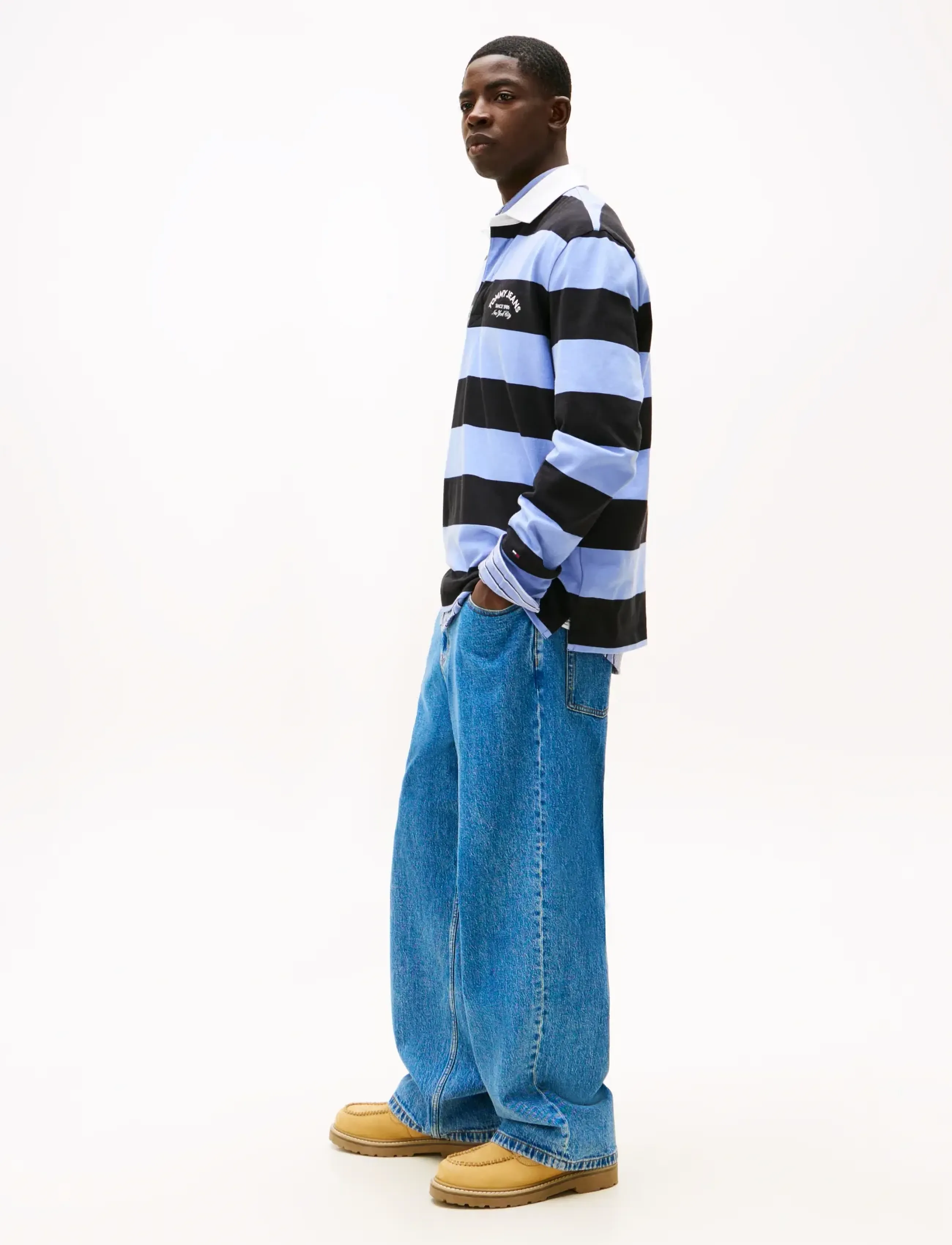 Tommy Jeans - THEO BAGGY TURN UP AI4136 - loose jeans - denim medium - 4