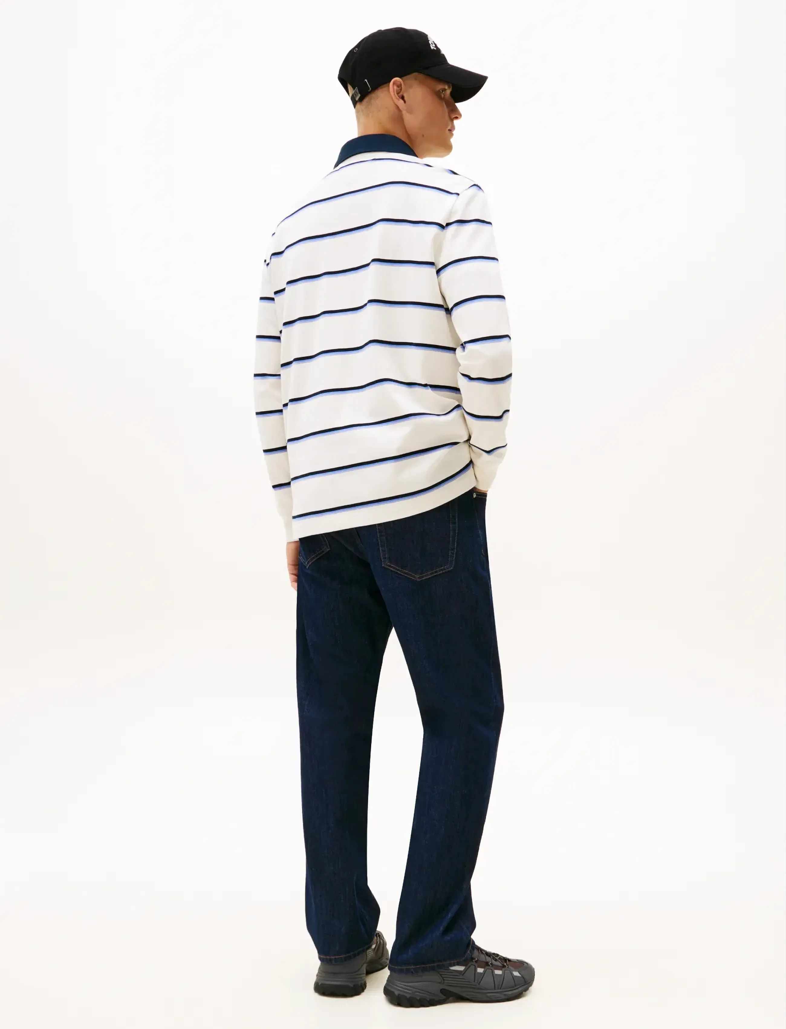 Tommy Jeans - TJM RLX WOVEN LABEL RUGBY - langärmelig - ancient white stripe - 3