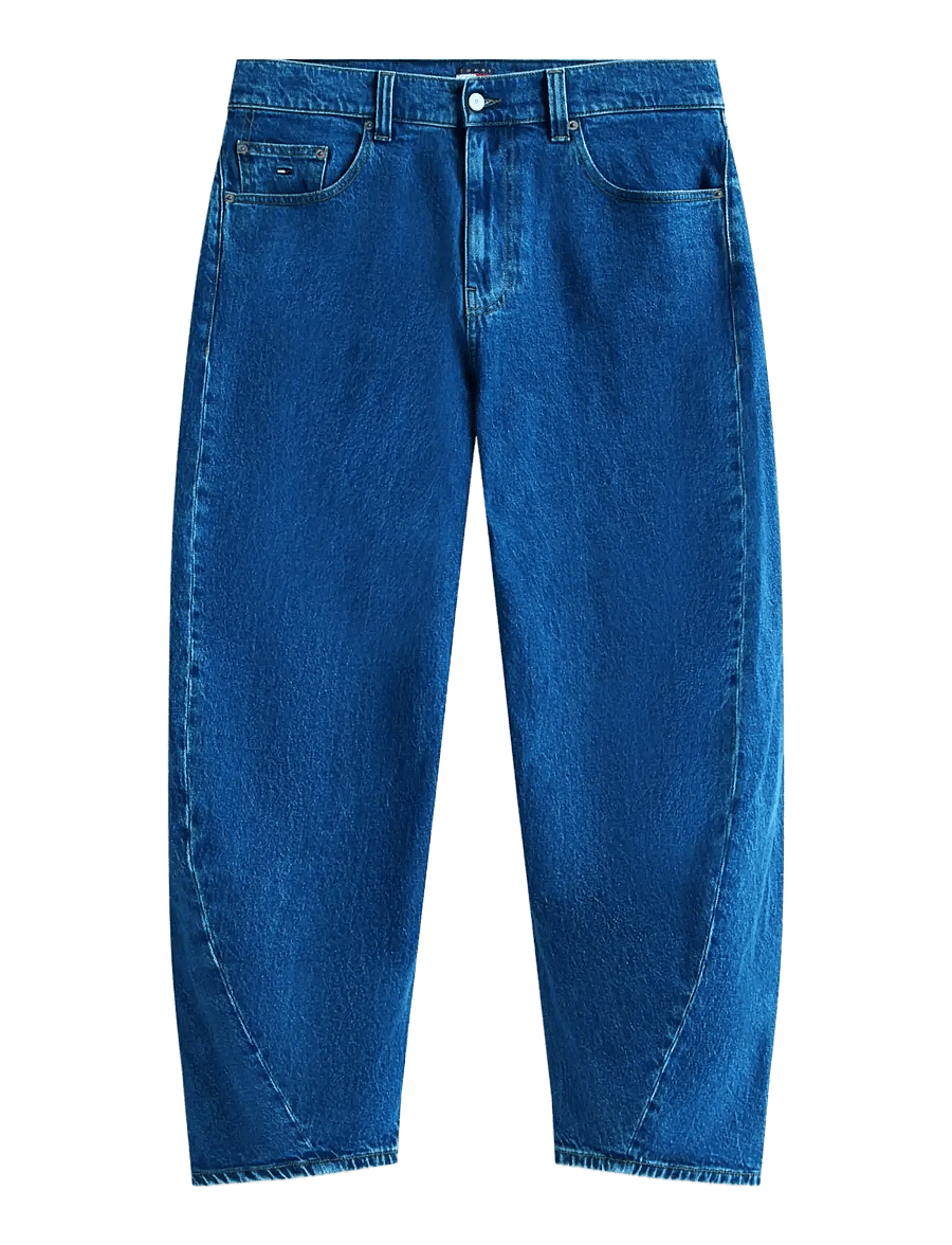 Tommy Jeans - ASHTON BARREL BJ4133 - rúmar gallabuxur - denim medium - 1