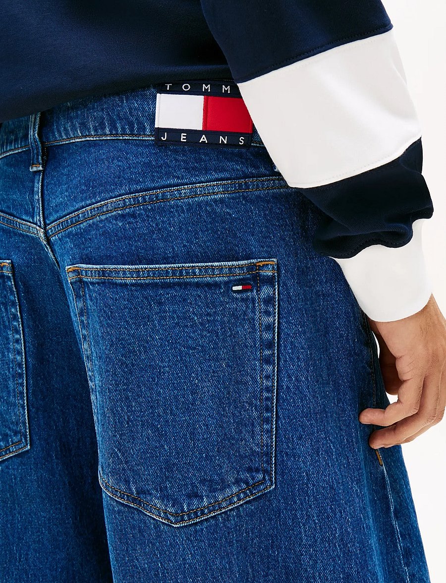 Tommy Jeans - ASHTON BARREL BJ4133 - rúmar gallabuxur - denim medium - 4