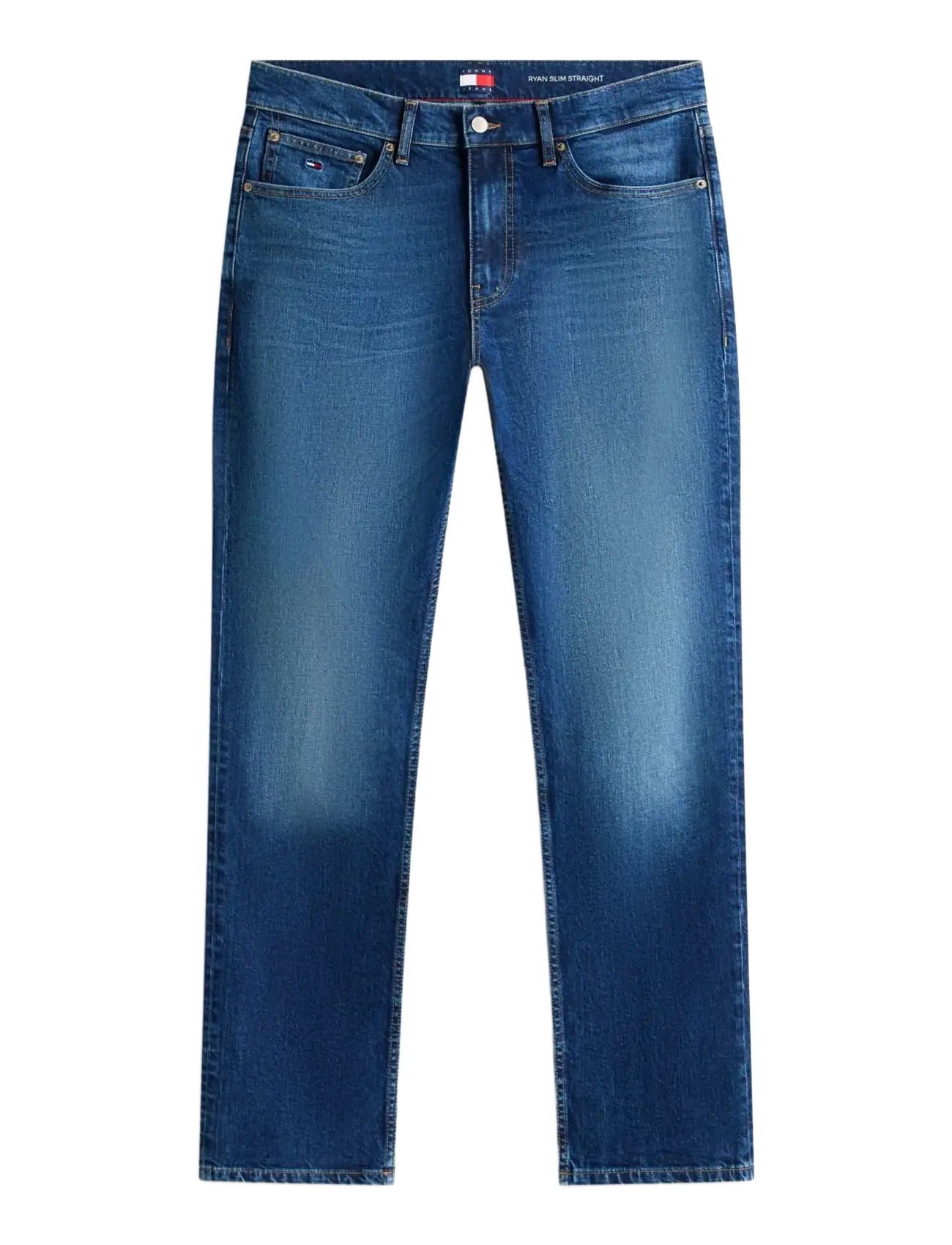 Tommy Jeans RYAN SLIM STR BJ8155 - Drabužiai - DENIM DARK / navy