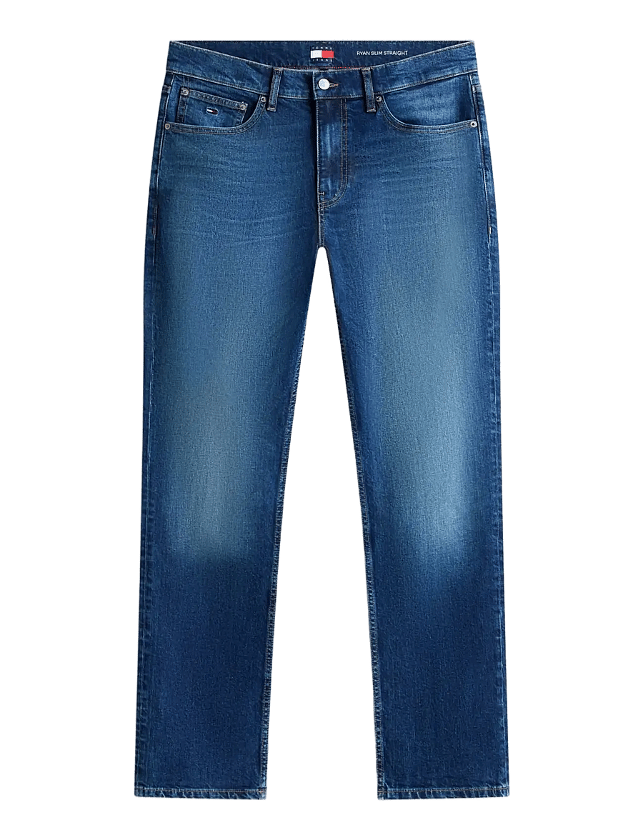 Tommy Jeans - RYAN SLIM STR BJ8155 - slim-gallabuxur - denim dark - 1