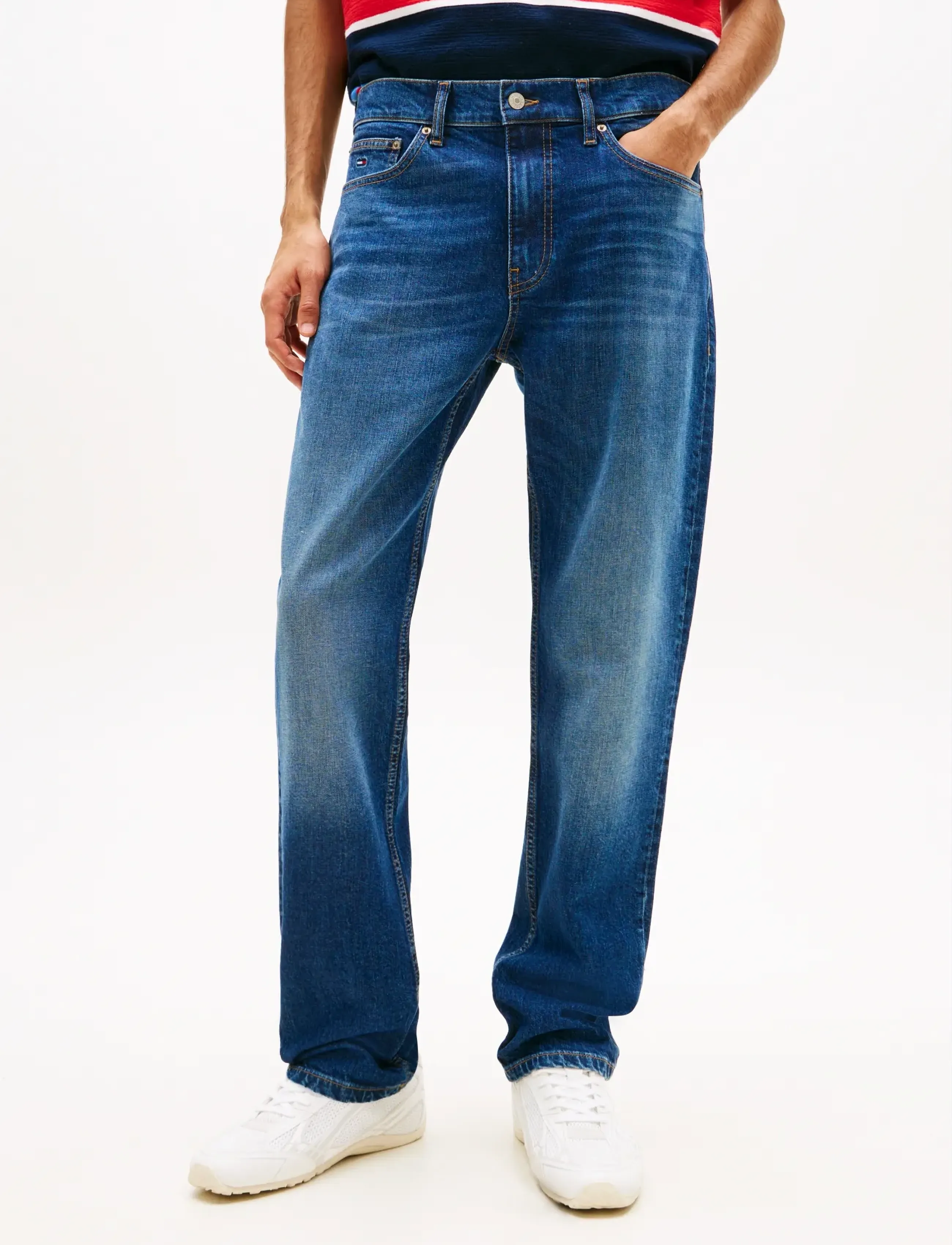 Tommy Jeans RYAN SLIM STR BJ8155 - Slim jeans - DENIM DARK / navy