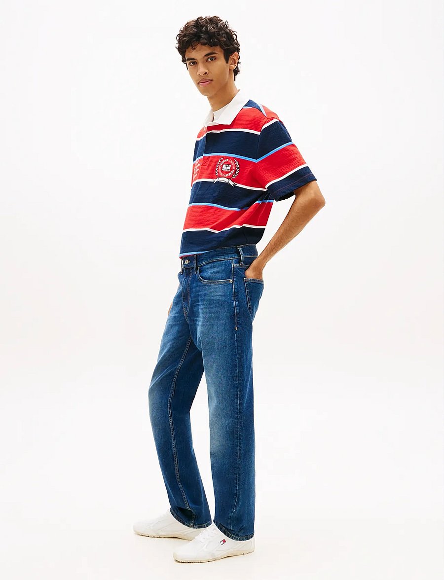 Tommy Jeans - RYAN SLIM STR BJ8155 - slim-gallabuxur - denim dark - 5