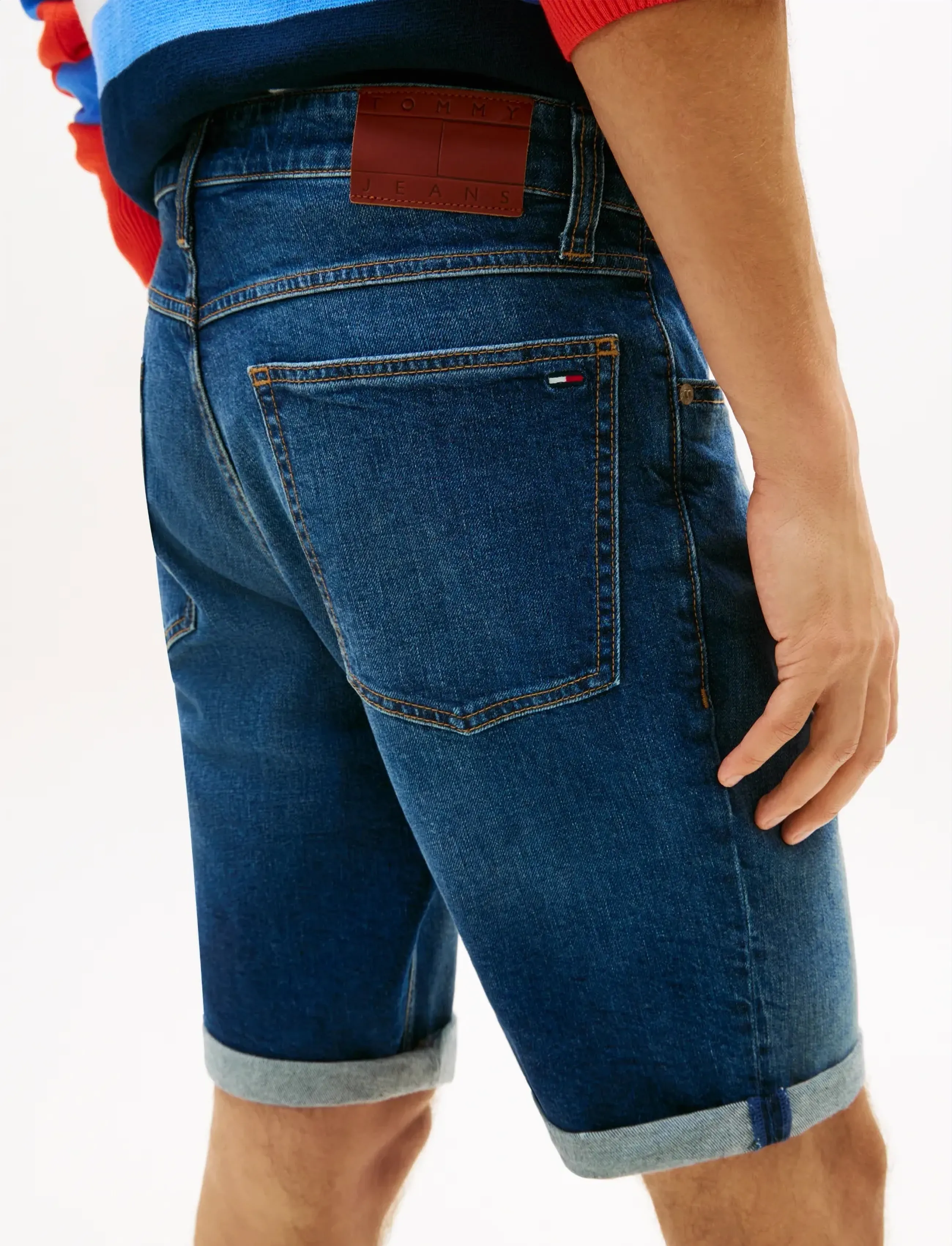Tommy Jeans - RONNIE SHORT BJ8155 - lühikesed teksapüksid - denim dark - 4