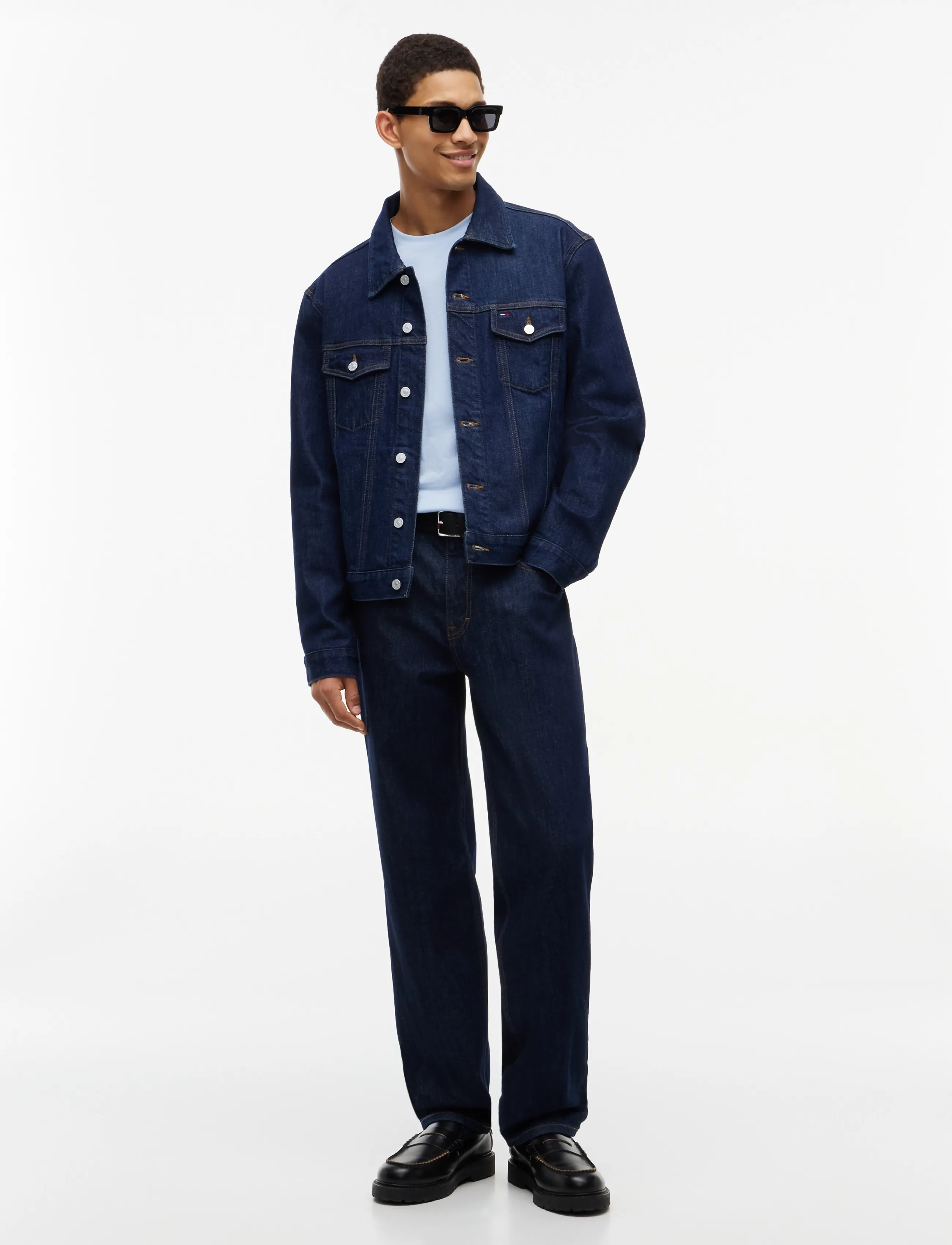 Tommy Jeans - RYAN REGULAR TRUCKER EXT DI4156 - denim dark - 4