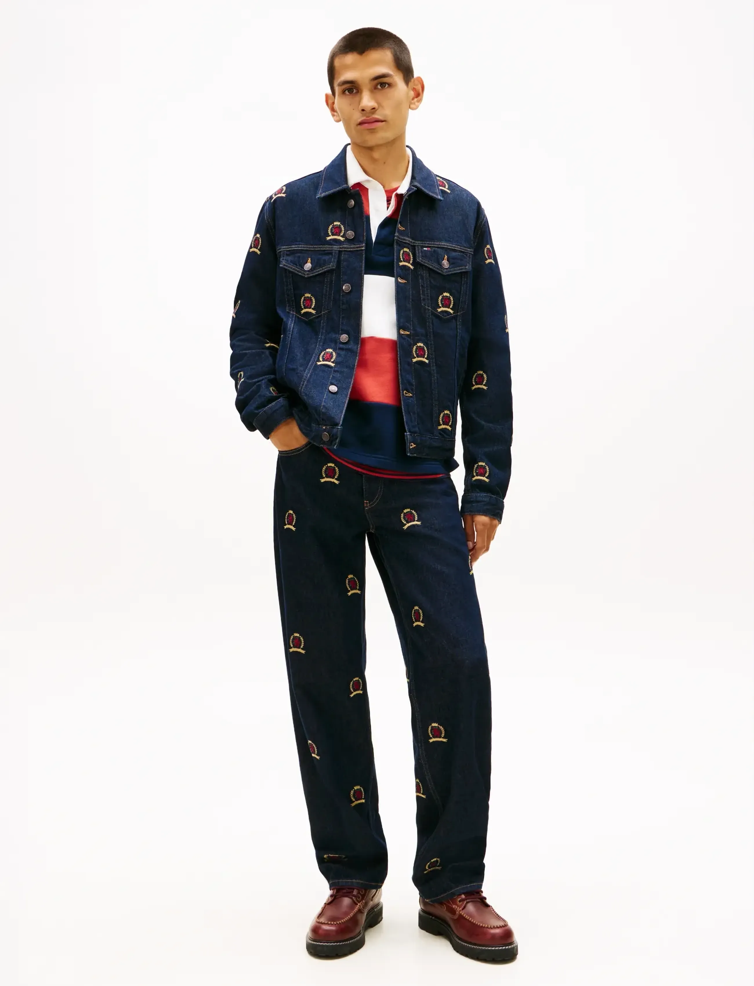 Tommy Jeans - RYAN RGLR TRCKR JCKT CR EI6059 - unlined denim jackets - denim dark - 2