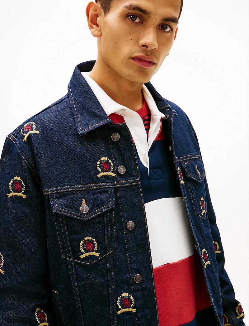 Tommy Jeans - RYAN RGLR TRCKR JCKT CR EI6059 - uforede denimjakker - denim dark - 4