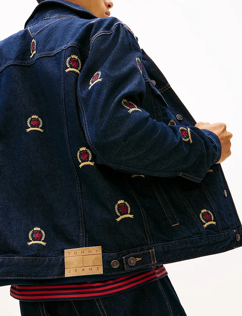 Tommy Jeans - RYAN RGLR TRCKR JCKT CR EI6059 - uforede denimjakker - denim dark - 5