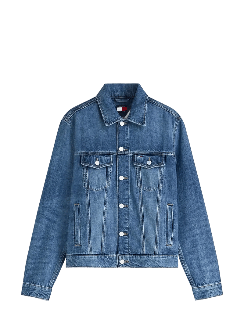 Tommy Jeans - RYAN RGLR TRCKR JCKT EXT BJ8038 - voodrita teksajakid - denim medium - 1