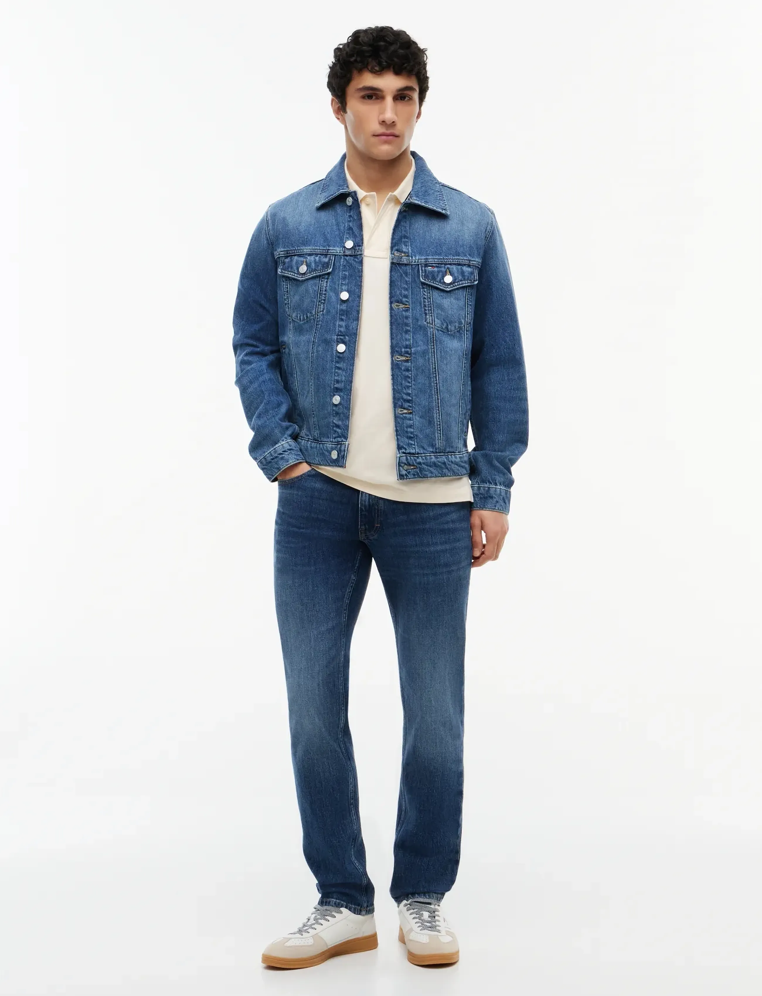 Tommy Jeans - RYAN RGLR TRCKR JCKT EXT BJ8038 - uforede denimjakker - denim medium - 4