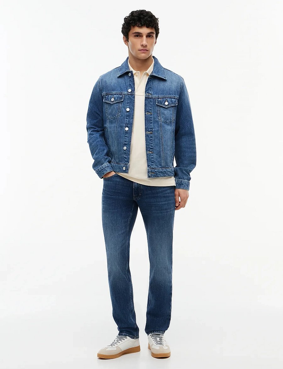 Tommy Jeans - RYAN RGLR TRCKR JCKT EXT BJ8038 - ungefütterte denimjacken - denim medium - 4