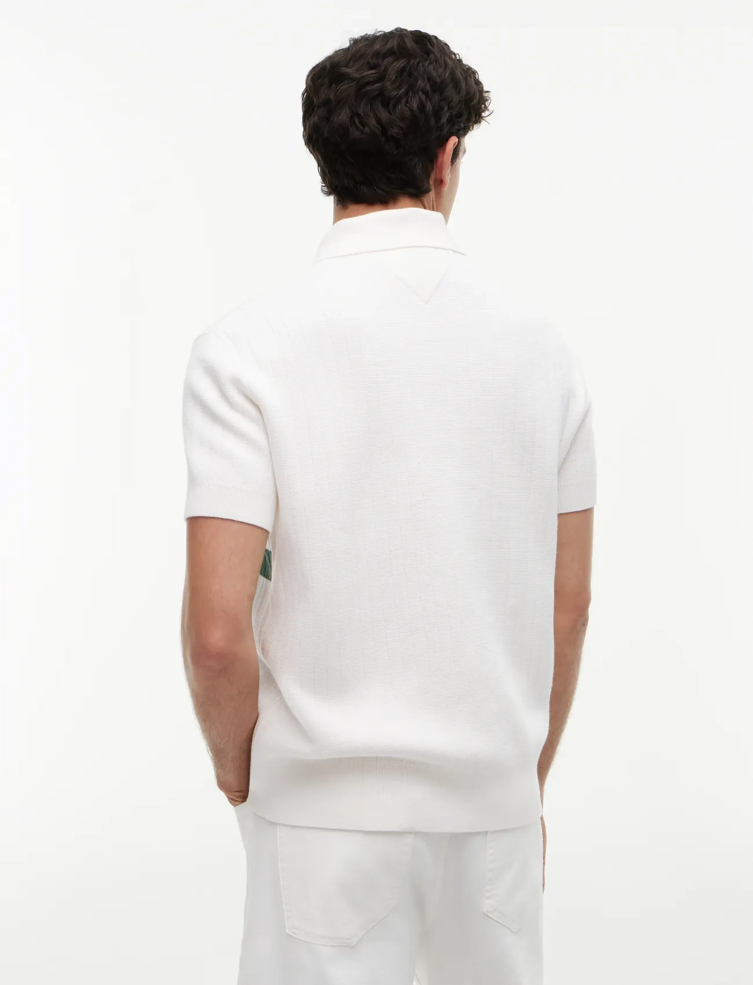 Tommy Jeans - TJM REG SS KNITTED POLO - knitted polos - ancient white - 2