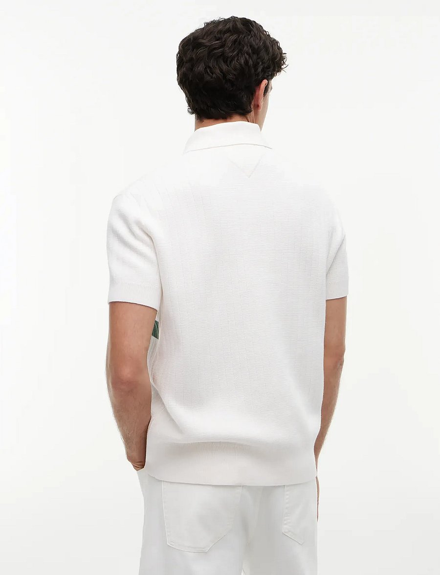 Tommy Jeans - TJM REG SS KNITTED POLO - knitted polos - ancient white - 2