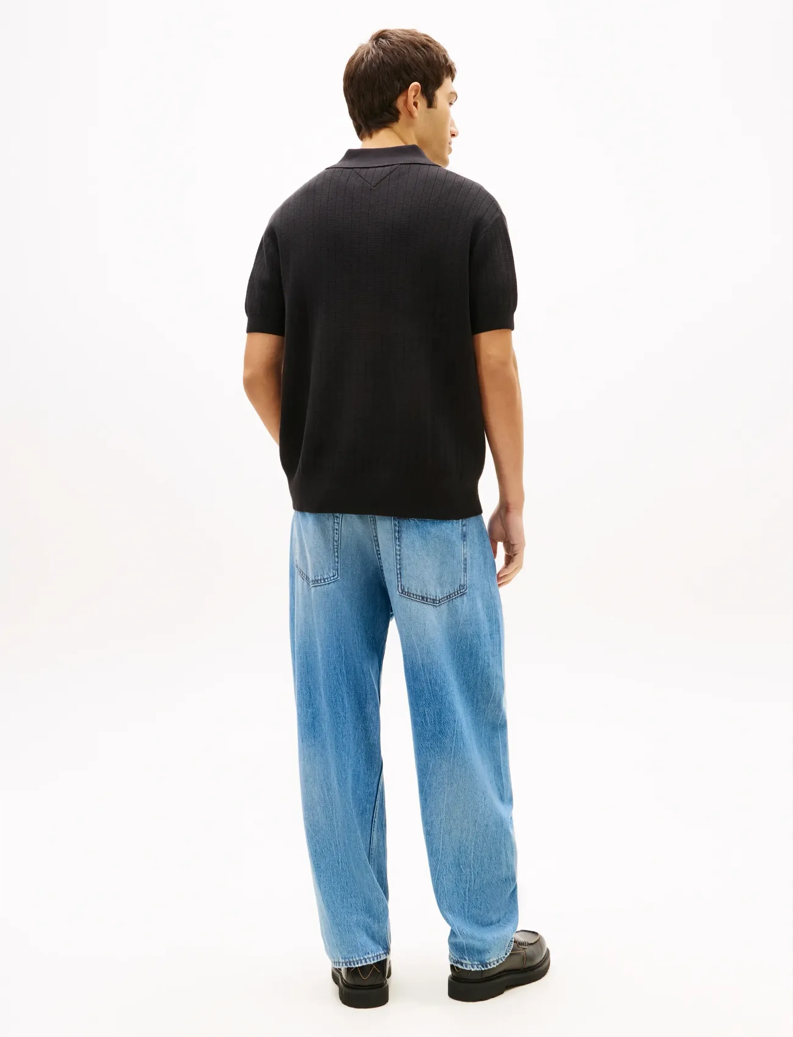 Tommy Jeans - TJM REG SS KNITTED POLO - shop efter stil - black - 2