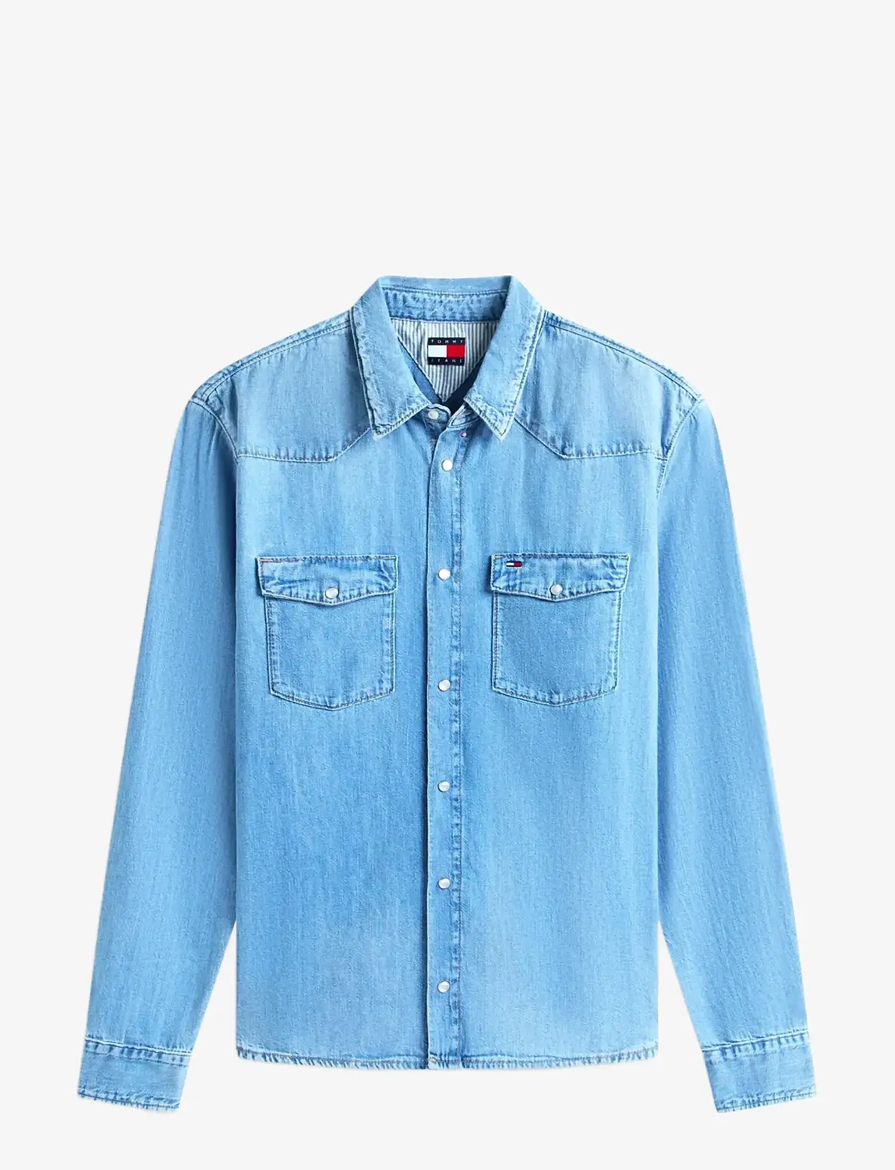 Tommy Jeans - TJM REGULAR WESTERN SHIRT BJ8018 - denimskjorter - denim light - 1