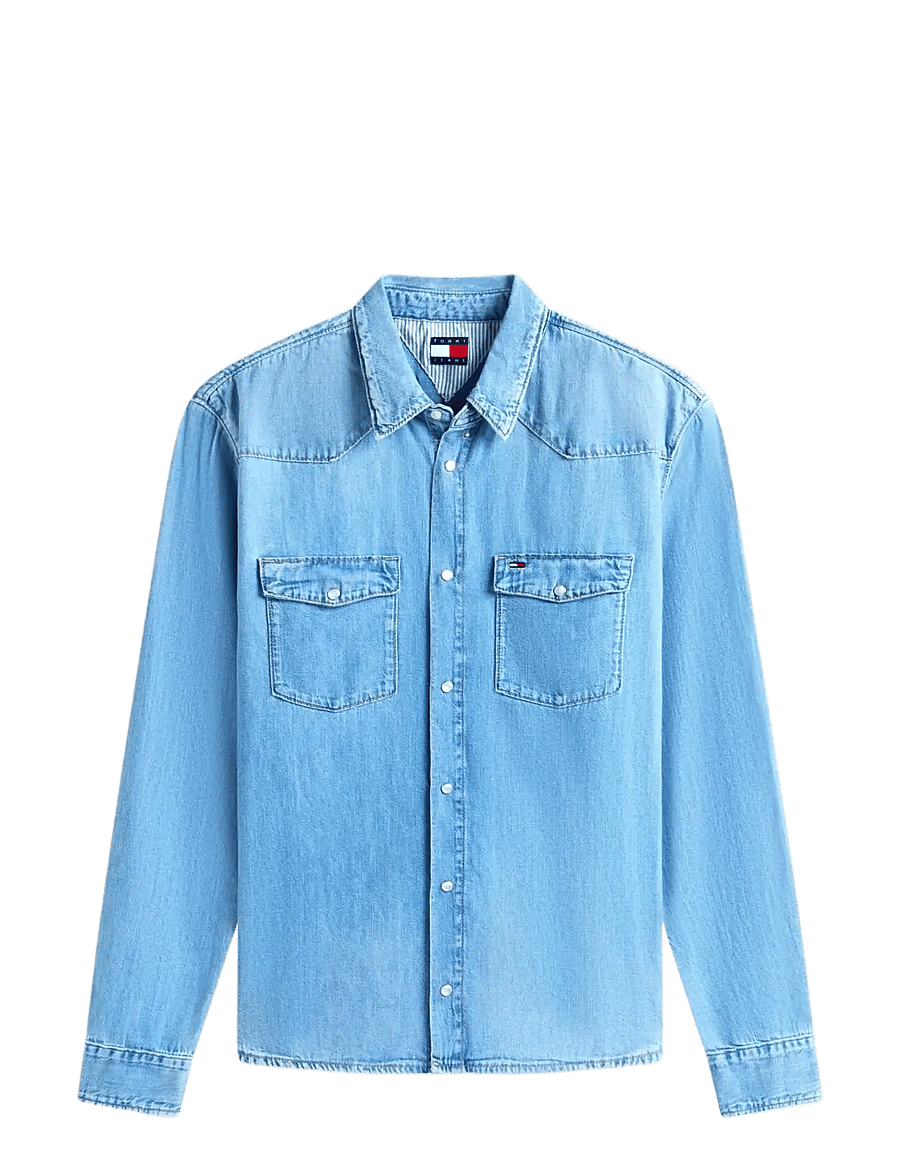 Tommy Jeans - TJM REGULAR WESTERN SHIRT BJ8018 - jeanshemden - denim light - 1
