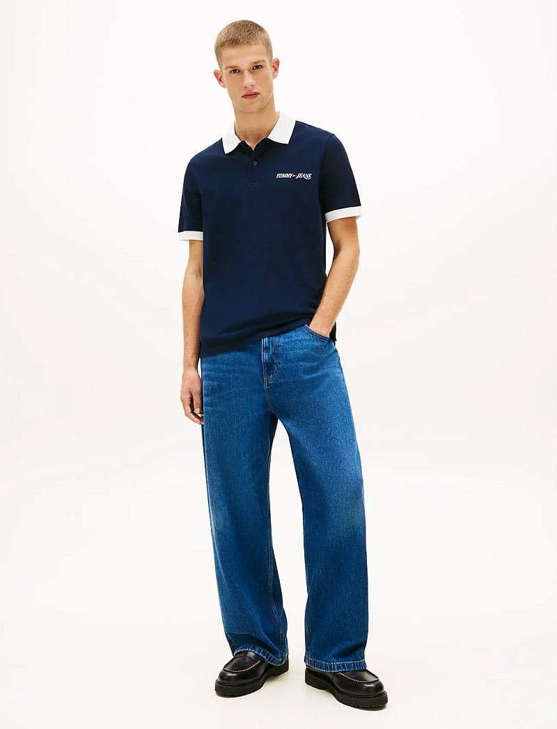 Tommy Jeans - TJM REG LA POLO - kurzärmelig - dark night navy - 3