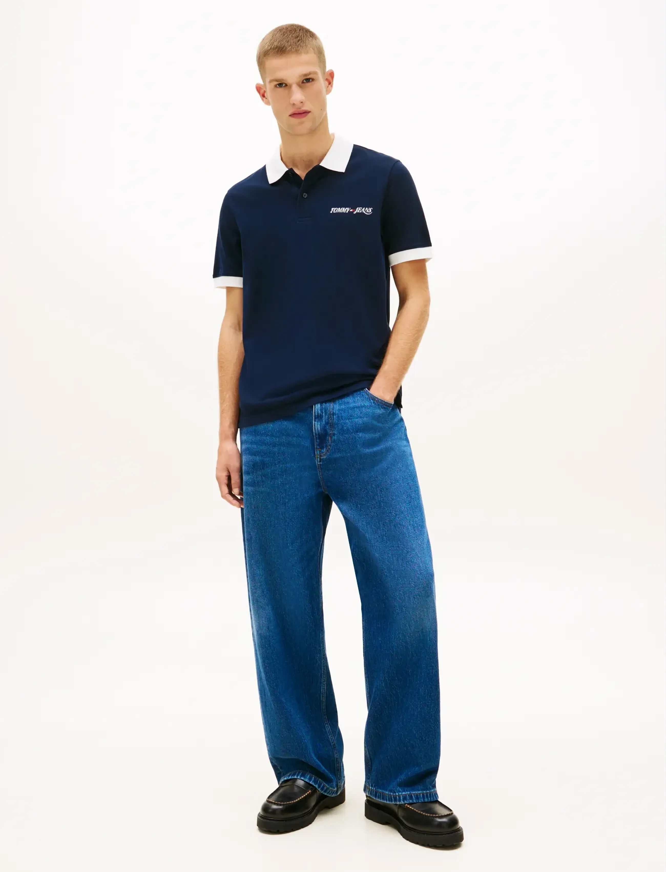 Tommy Jeans - TJM REG LA POLO - short-sleeved polos - dark night navy - 3