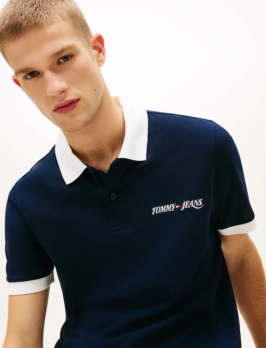 Tommy Jeans - TJM REG LA POLO - kurzärmelig - dark night navy - 4