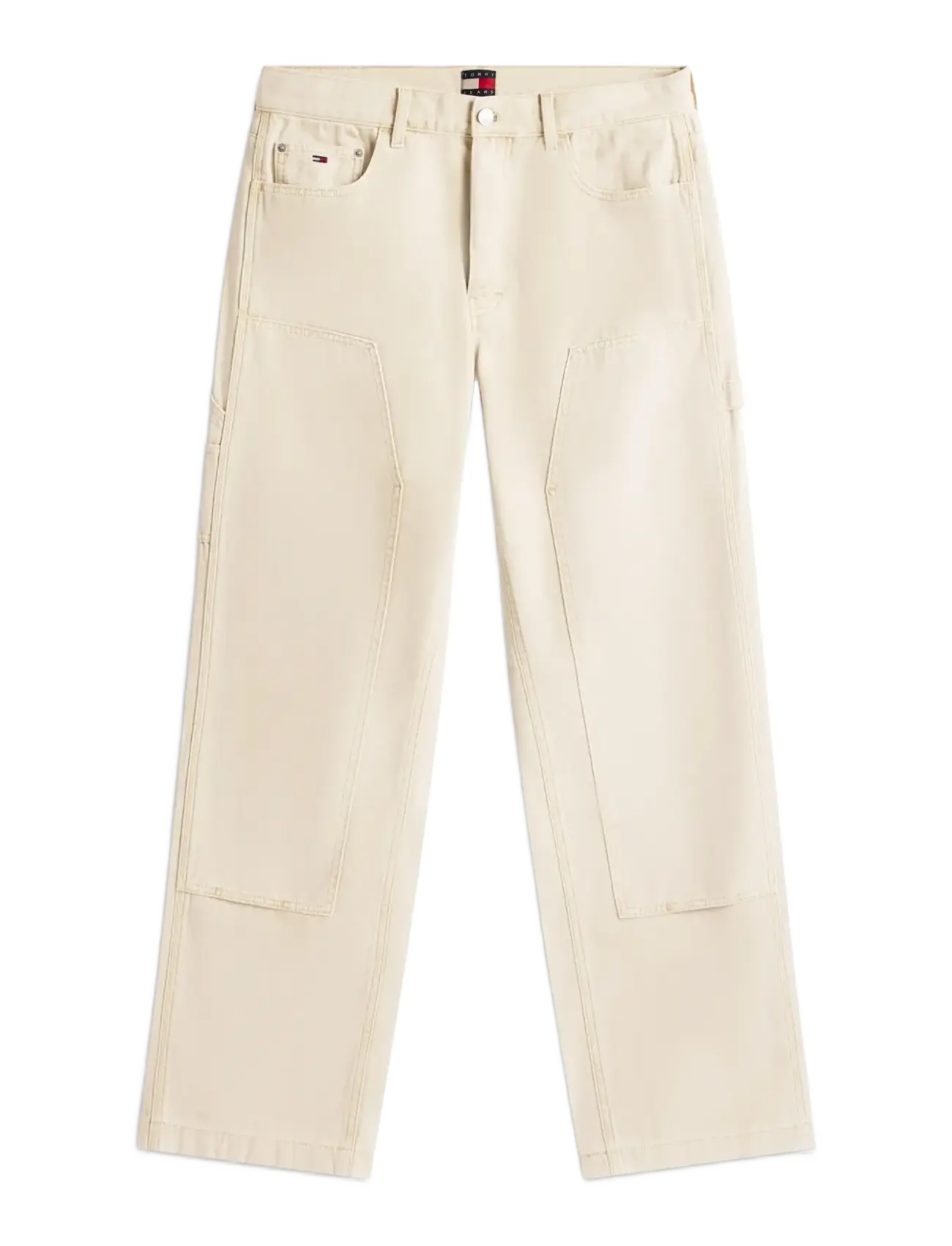 Tommy Jeans TJM JAIMIE CARPENTER PANT - Jeans - WHITE CLAY / cream