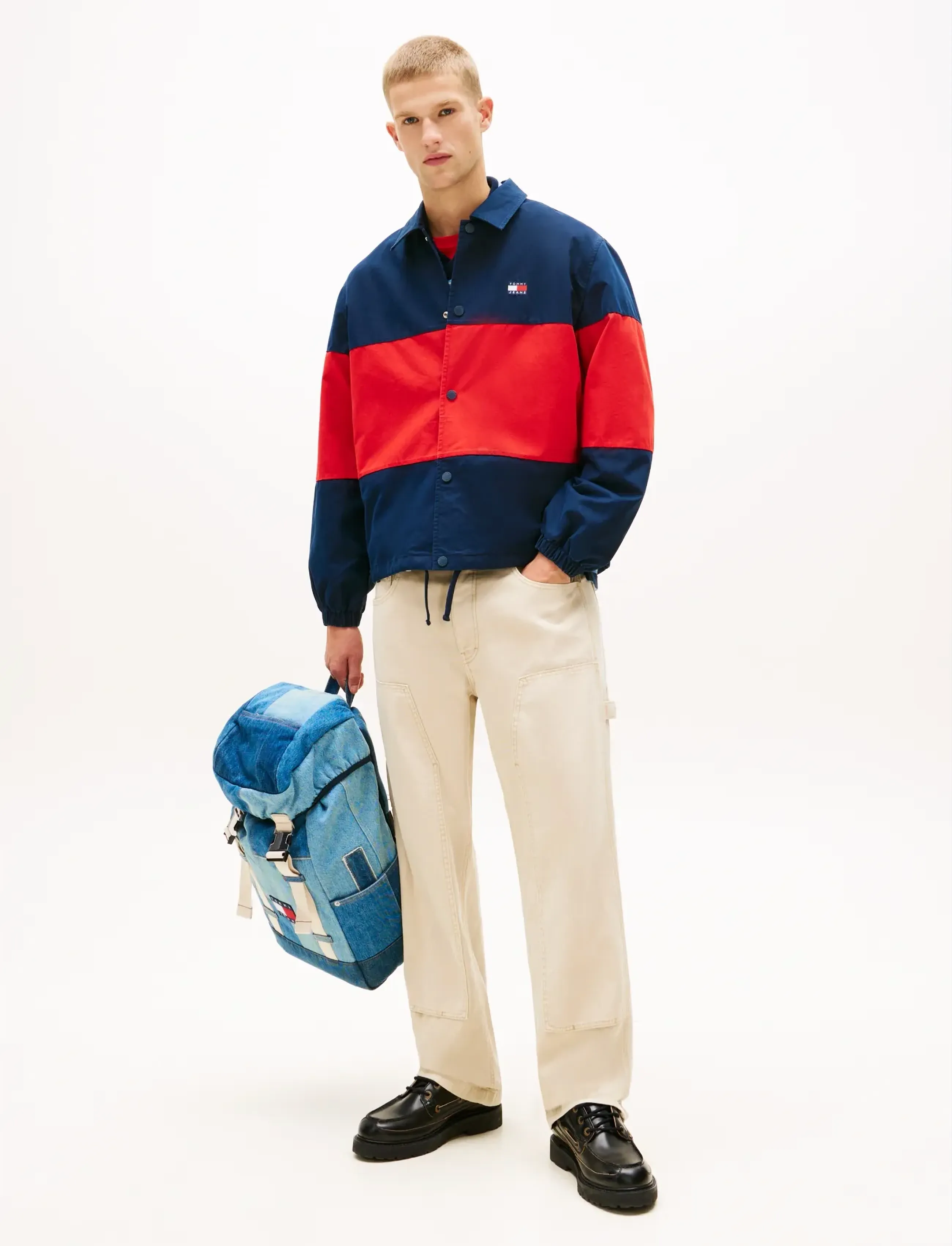 Tommy Jeans - TJM JAIMIE CARPENTER PANT - loose jeans - white clay - 3