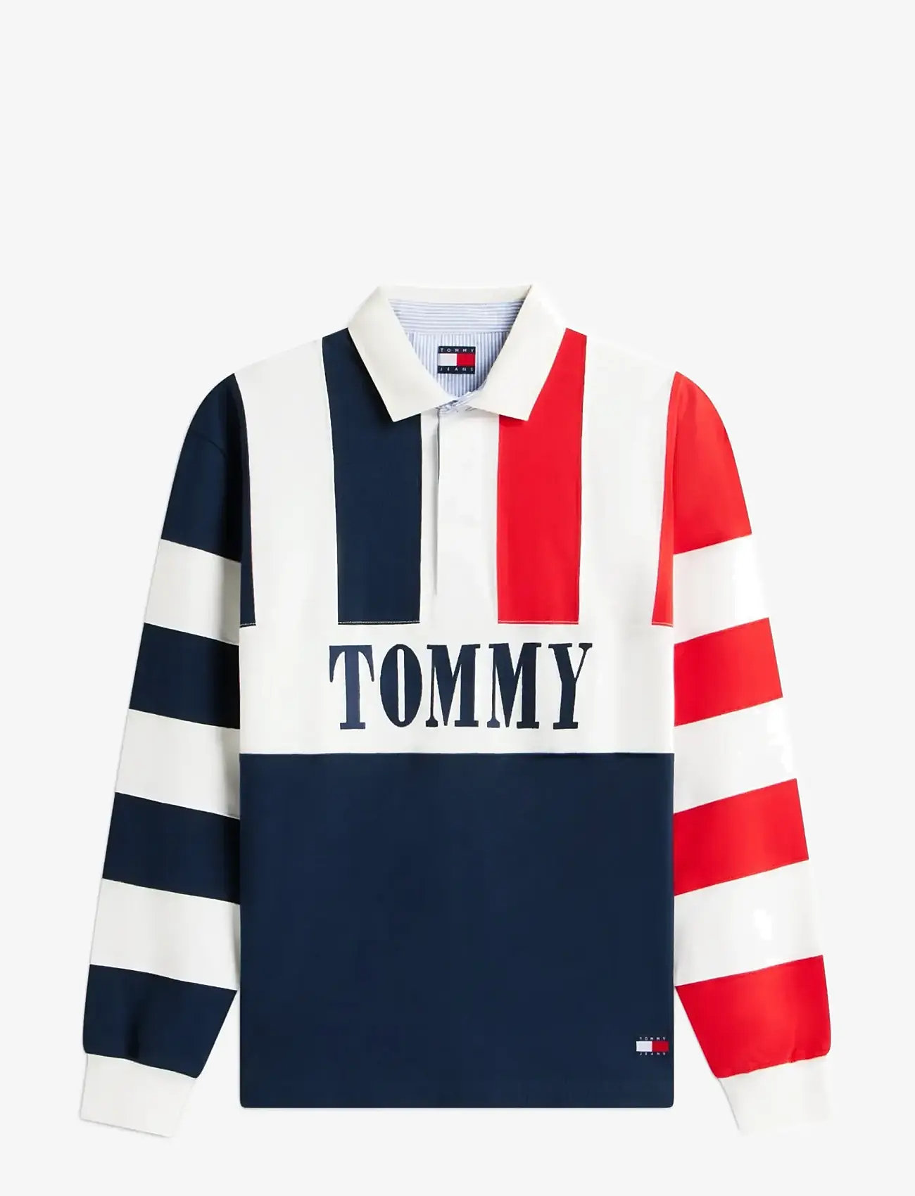 Tommy Jeans - TJM RLX ARCHIVE RUGBY EXT - poloer i strik med lange ærmer - dark night navy - 1
