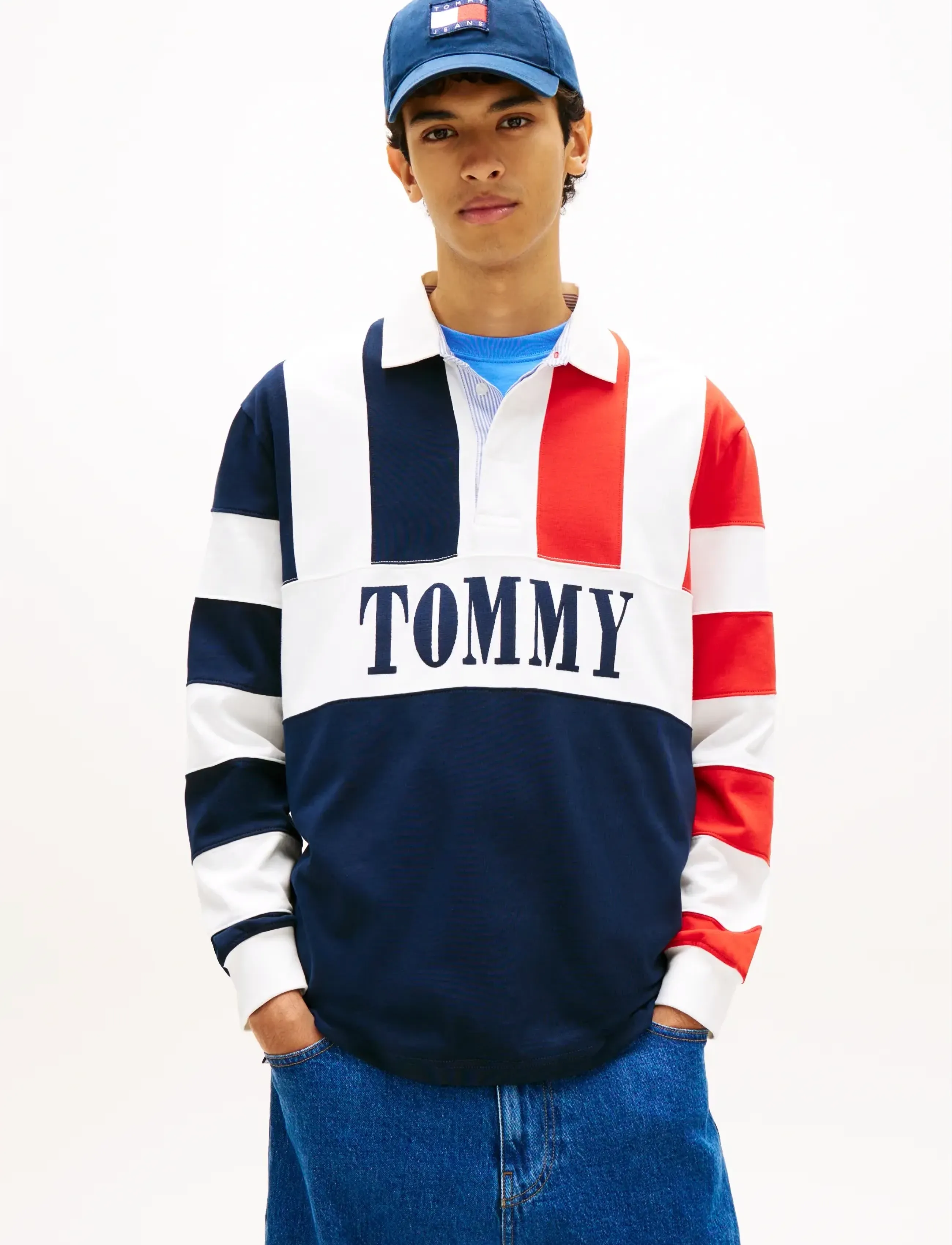 Tommy Jeans TJM RLX ARCHIVE RUGBY EXT - Nyheter - DARK NIGHT NAVY / navy