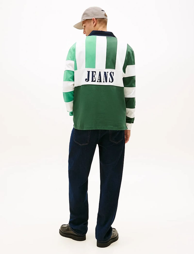 Tommy Jeans - TJM RLX ARCHIVE RUGBY EXT - gestrickte polohemden - shadow pine - 2
