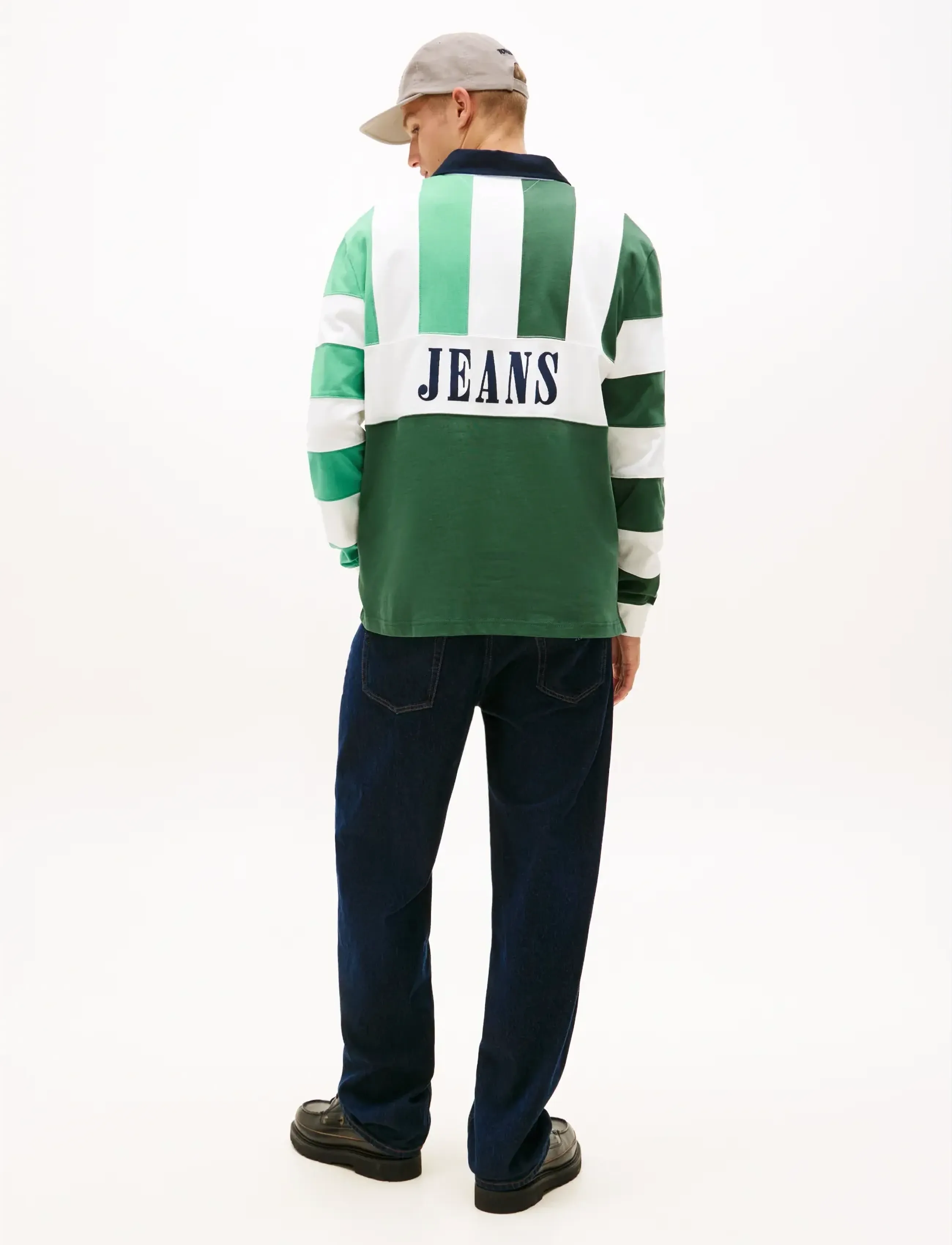 Tommy Jeans - TJM RLX ARCHIVE RUGBY EXT - pikkade varrukatega kootud polosärgid - shadow pine - 2