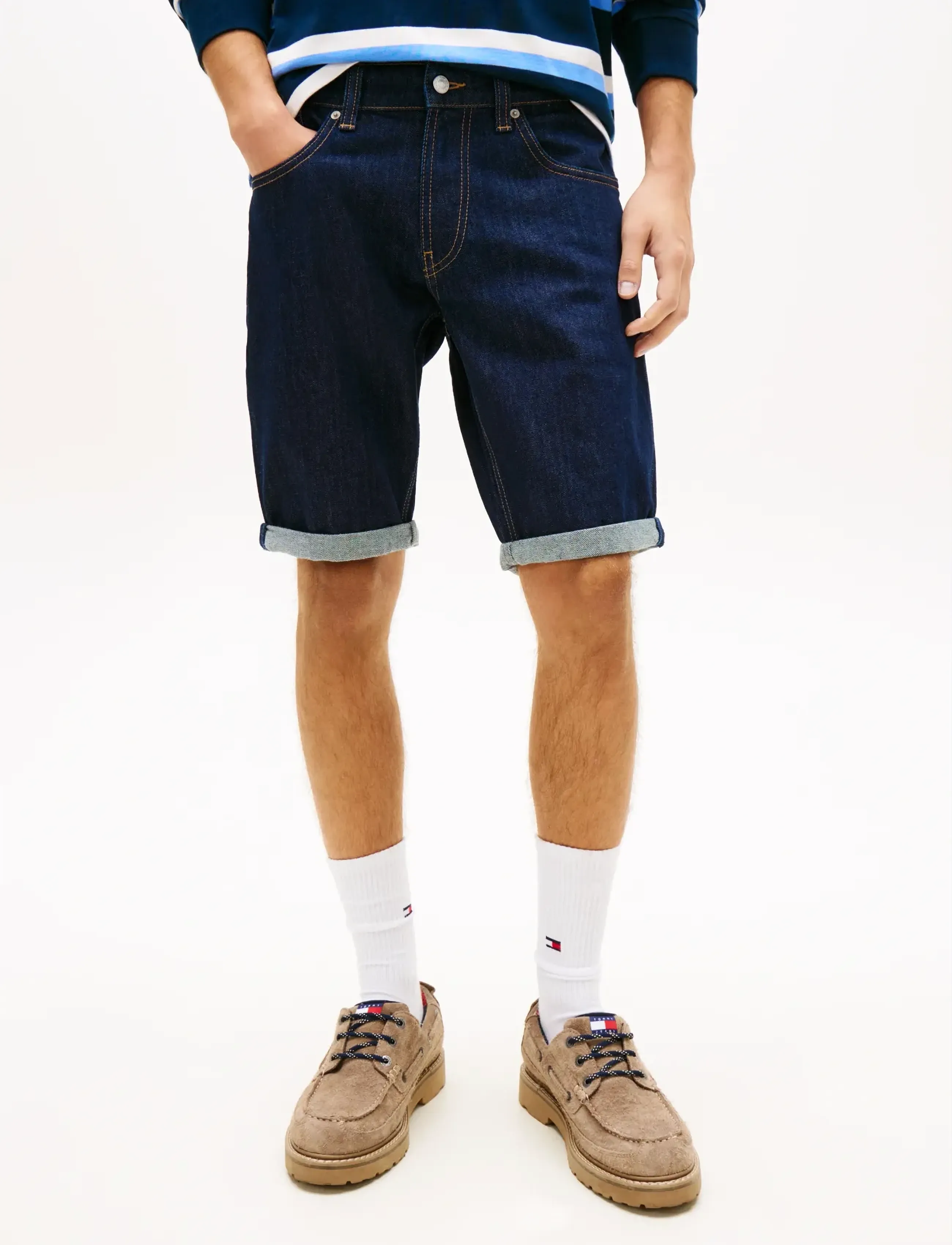 Tommy Jeans Ronnie Short Di4156, 34, Navy, Shorts > Denim Shorts, Herre
