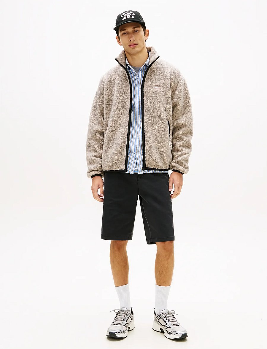 Tommy Jeans - TJM OTIS COTTON TWLL CHINO SHORT - krótkie spodenki - black - 3