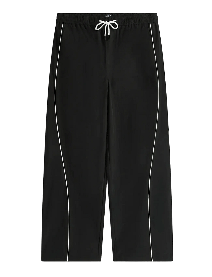 Tommy Jeans - TJM THEO PARACHUTE TRACK PANTS - pantalon de sport - black - 1