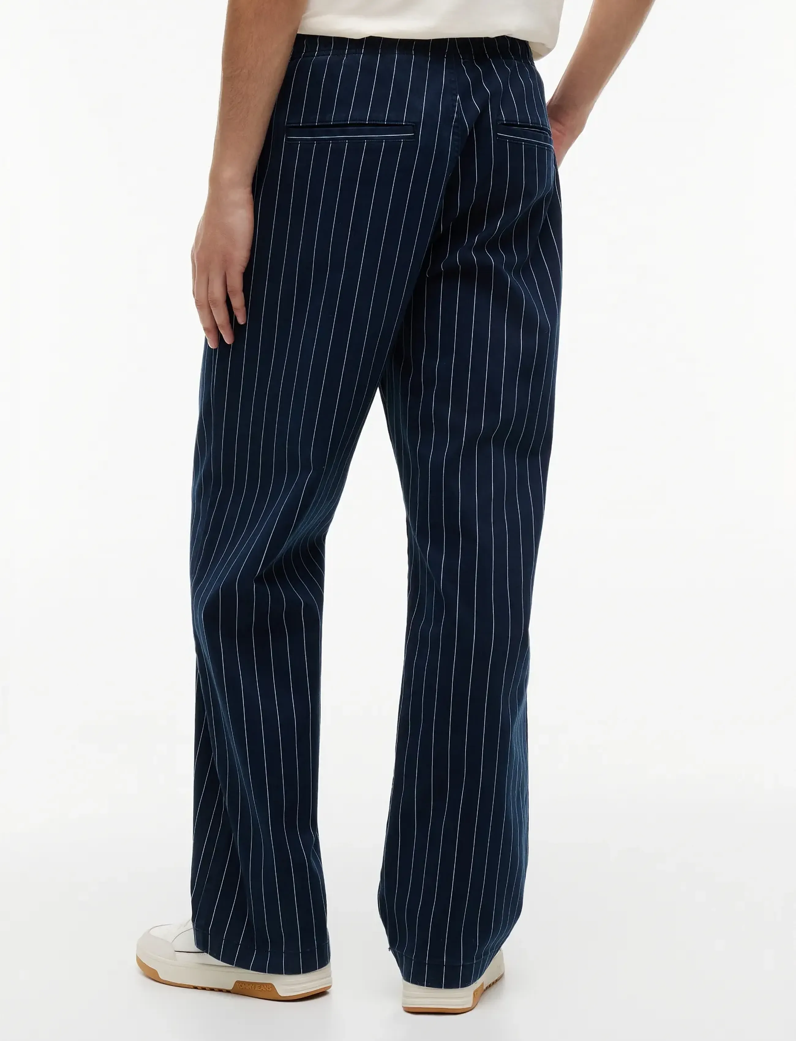 Tommy Jeans - TJM JAIMIE STRIPE PANT - vabaaja püksid - dark night navy stripe - 2