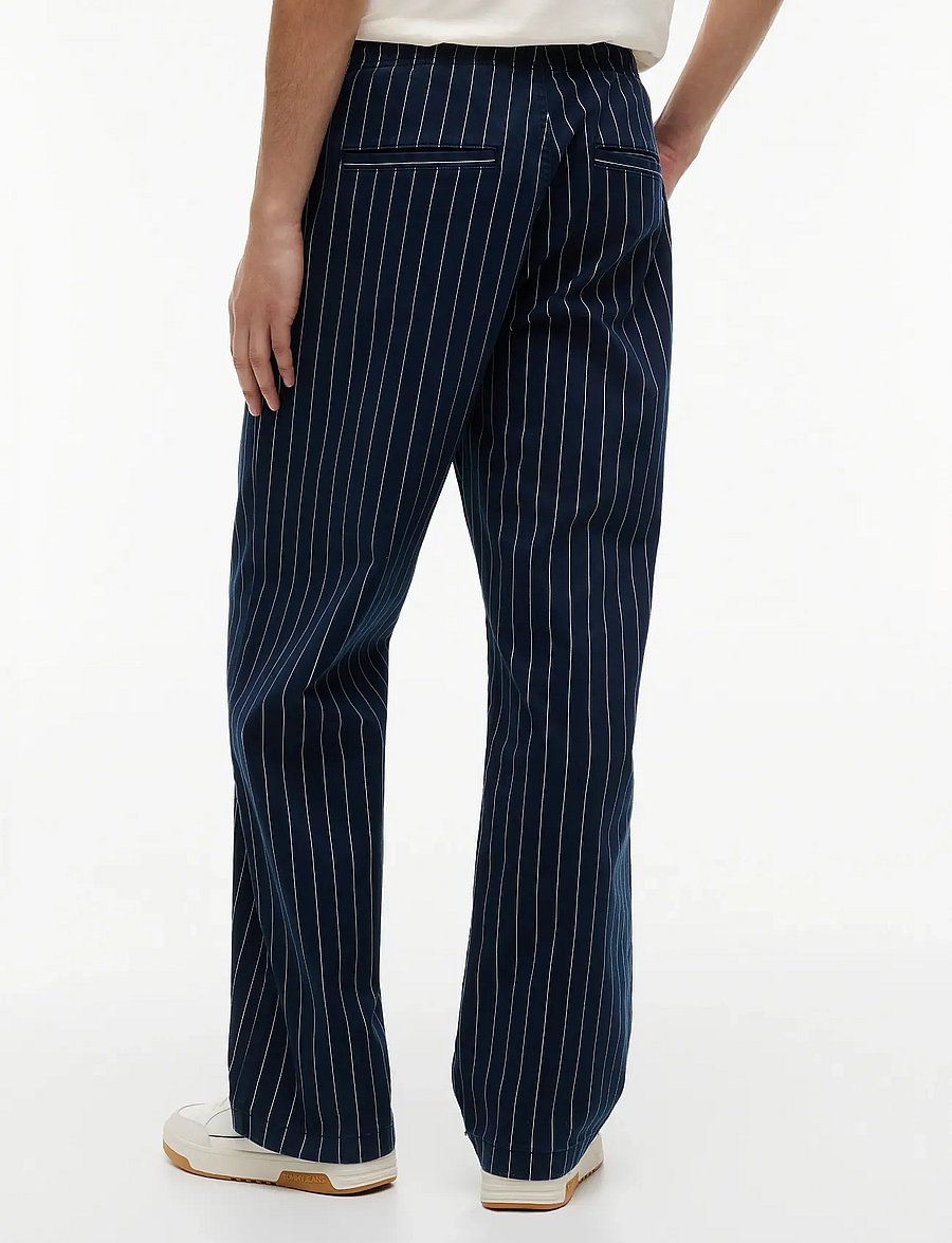 Tommy Jeans - TJM JAIMIE STRIPE PANT - vabaaja püksid - dark night navy stripe - 2