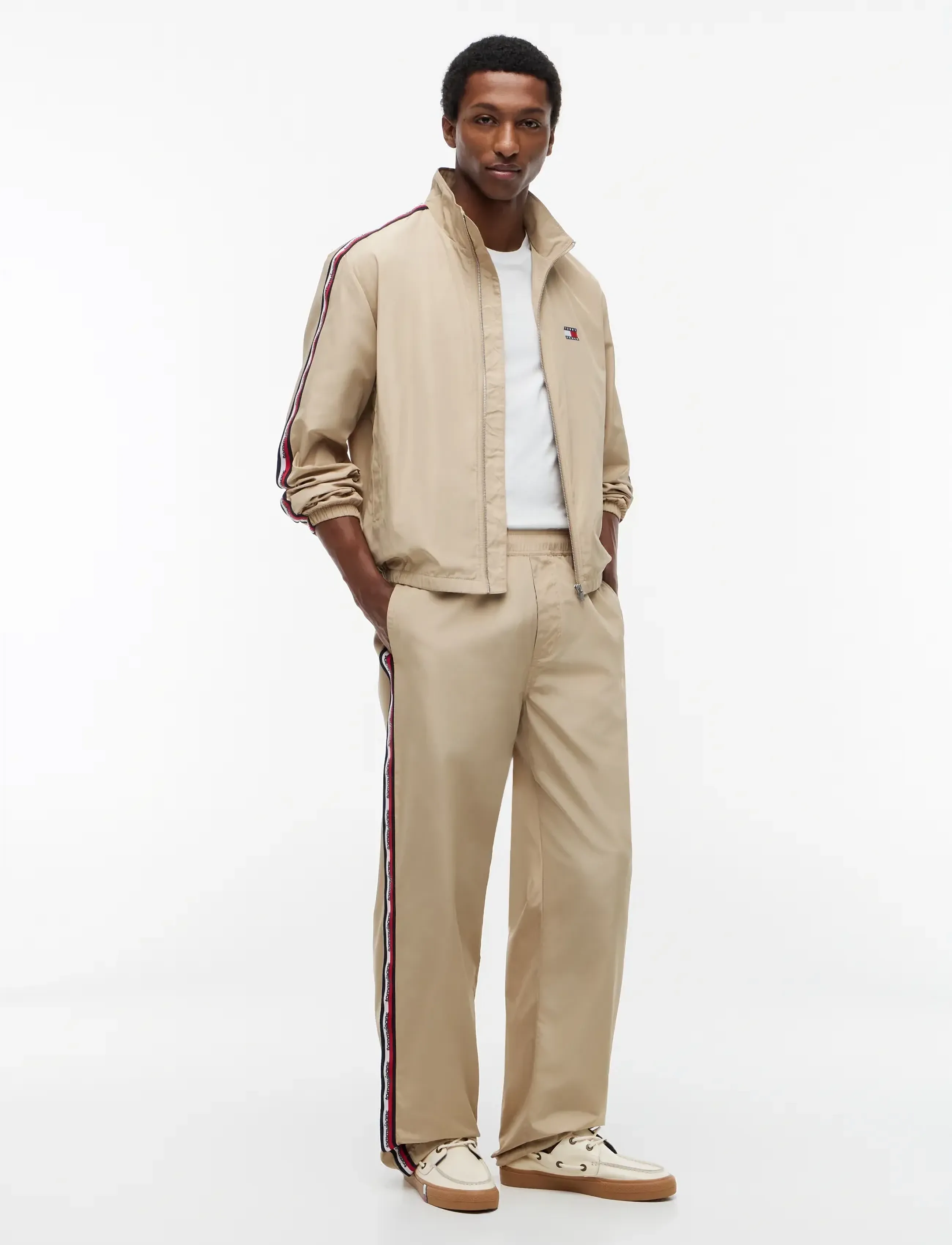 Tommy Jeans - TJM JAIMIE TAPE PANT - gentle gold - 3