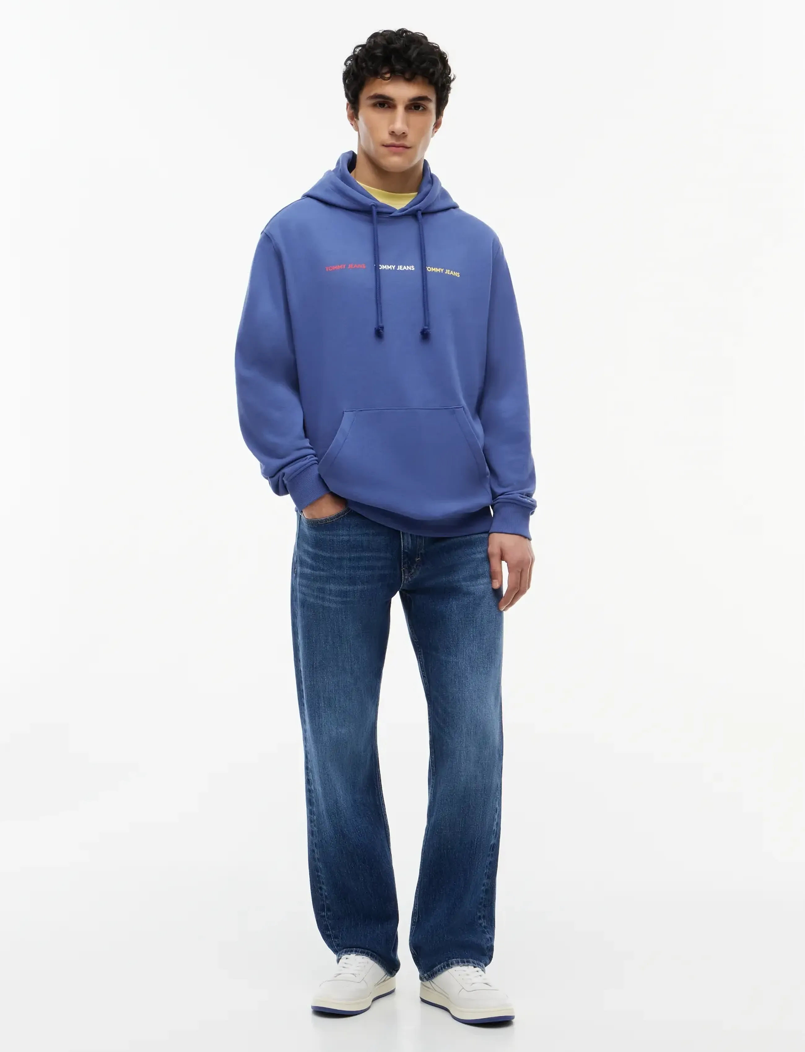 Tommy Jeans - TJM REG TJ REPEAT HOODIE - autumn savings - blue storm - 5