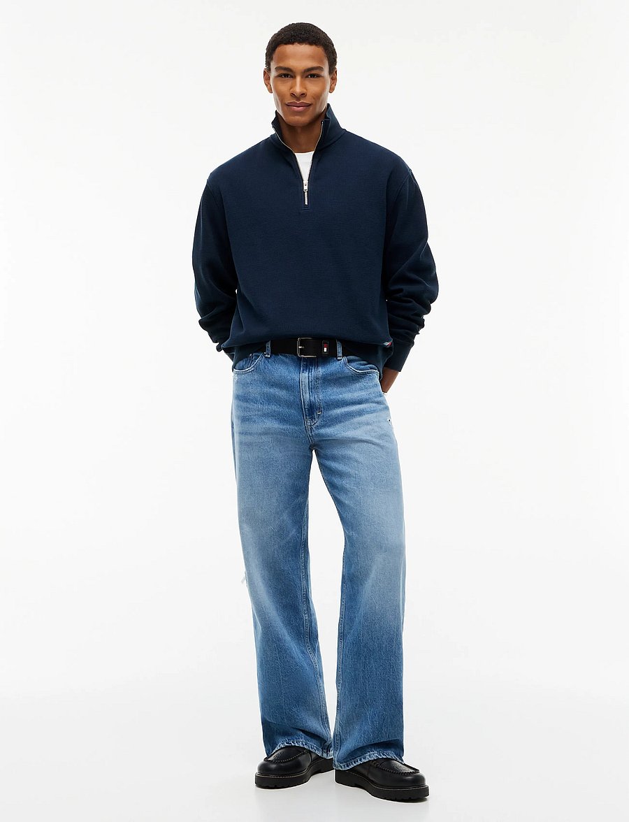 Tommy Jeans - TJM RLX WASHED WAFFLE QZ - dark blue - 4