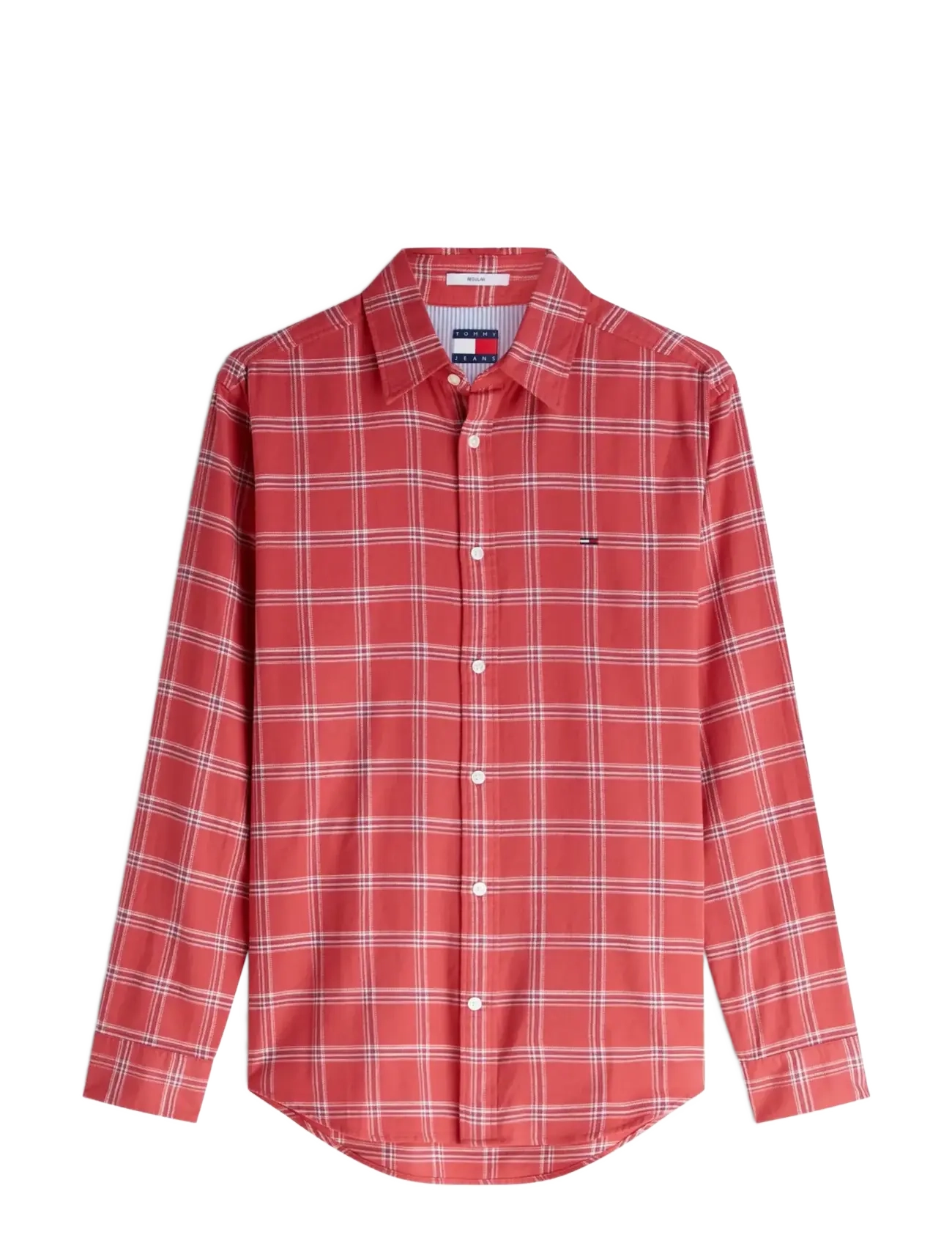 Tommy Jeans - TJM REG TWILL CHECK SHIRT - ternede skjorter - anthem red check - 1