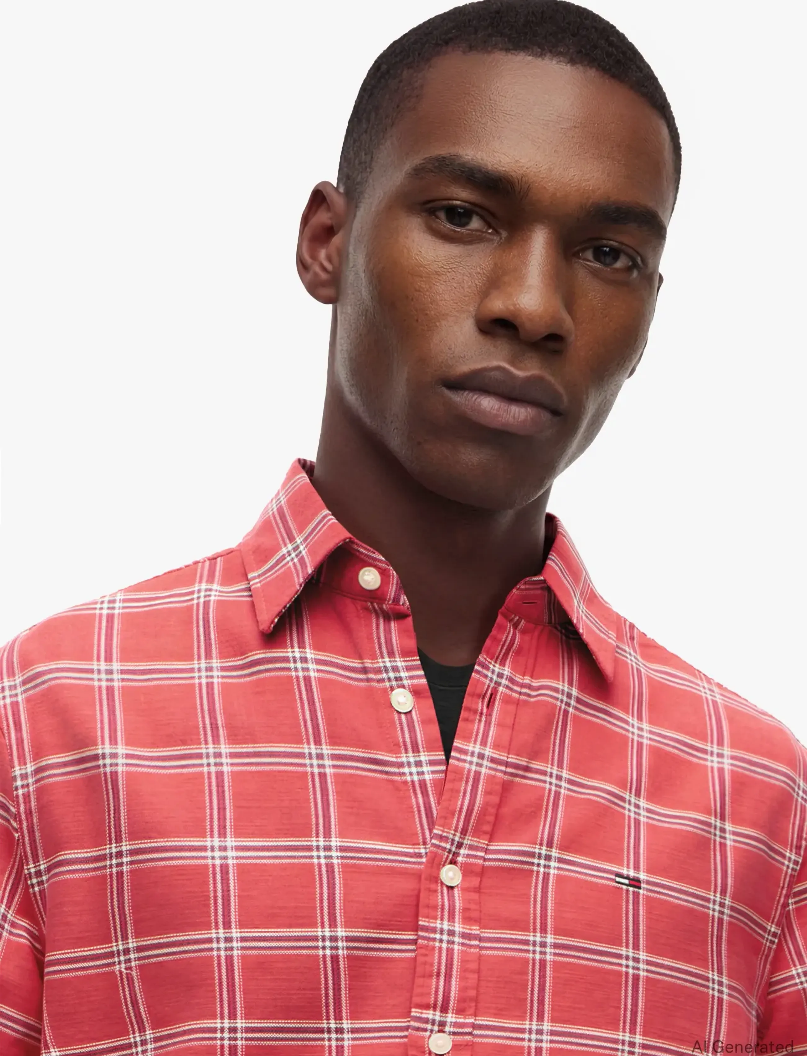 Tommy Jeans - TJM REG TWILL CHECK SHIRT - ternede skjorter - anthem red check - 3