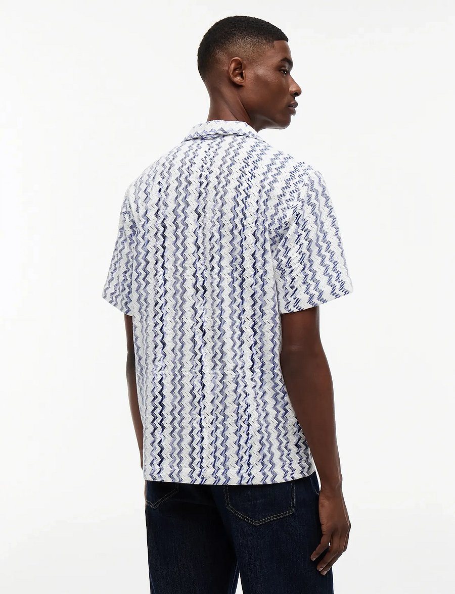 Tommy Jeans - TJM REG CLUB LACE SS SHIRT - chemises à manches courtes - providence blue - 2