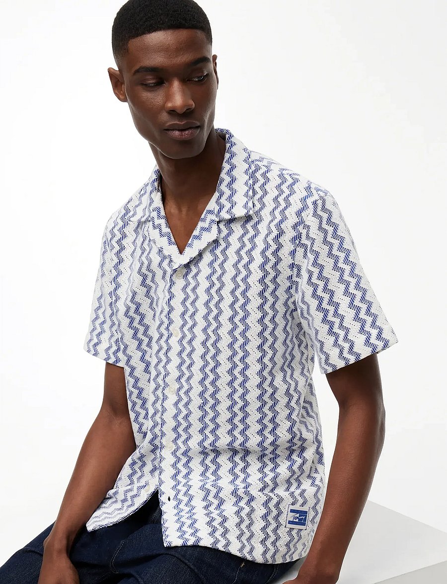 Tommy Jeans - TJM REG CLUB LACE SS SHIRT - chemises à manches courtes - providence blue - 3